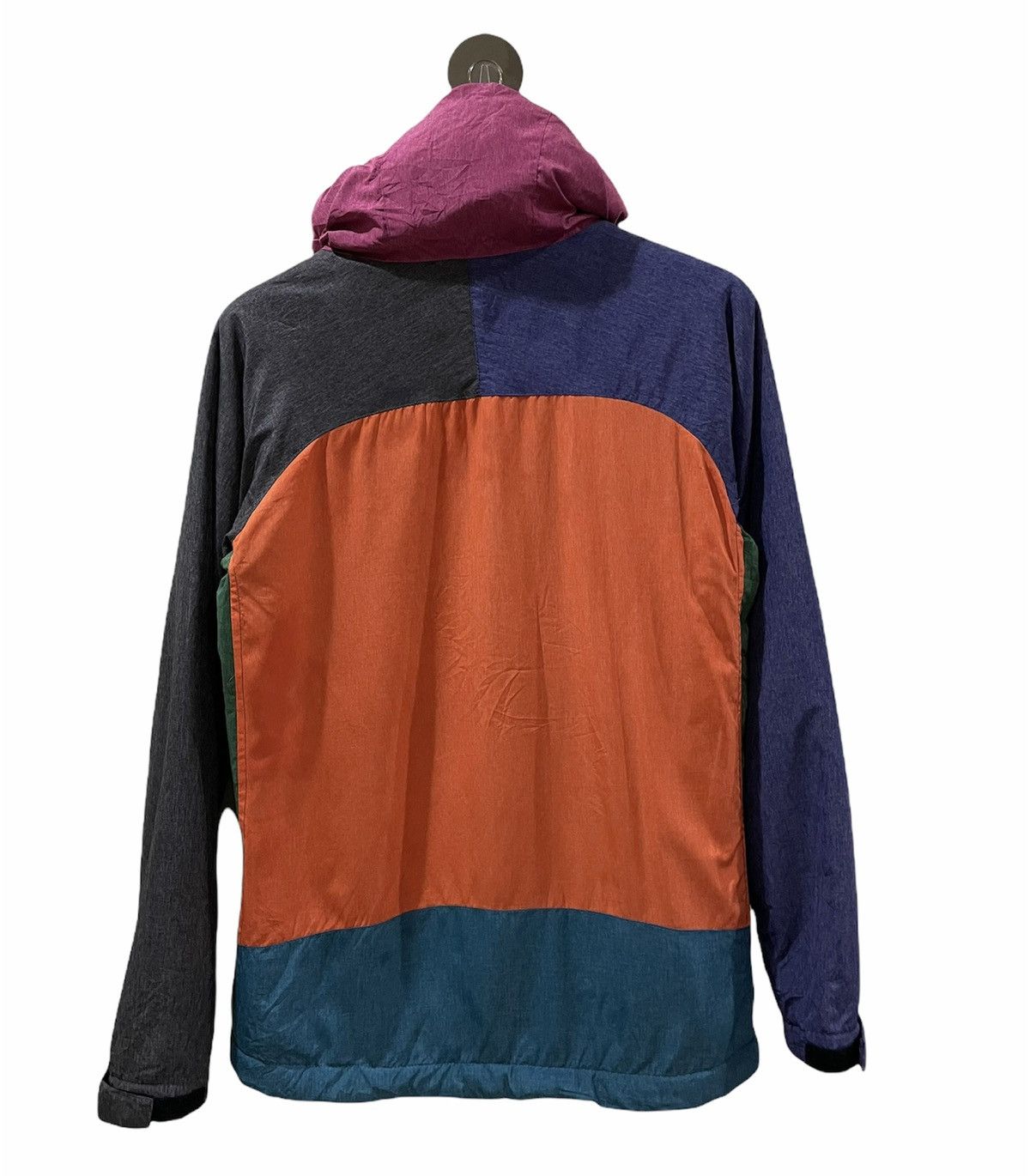 Japanese Brand Multicolor Zipper Light Jacket With Inner Fleece Lining Size US M / EU 48-50 / 2 - 2 Thumbnail