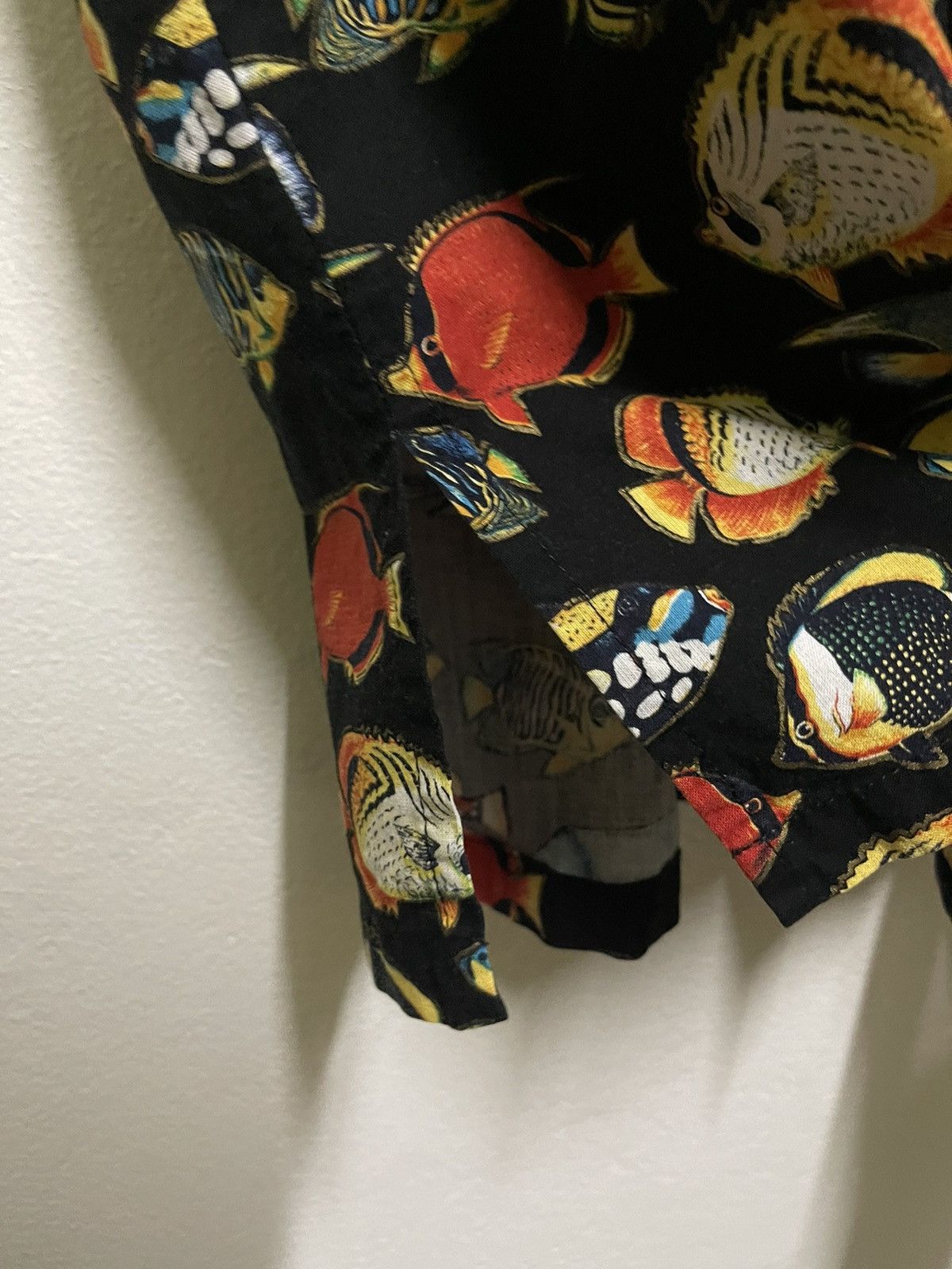 Vintage Jerverens Rare Full Print Fish Open Collar Shirt Size US XL / EU 56 / 4 - 4 Thumbnail