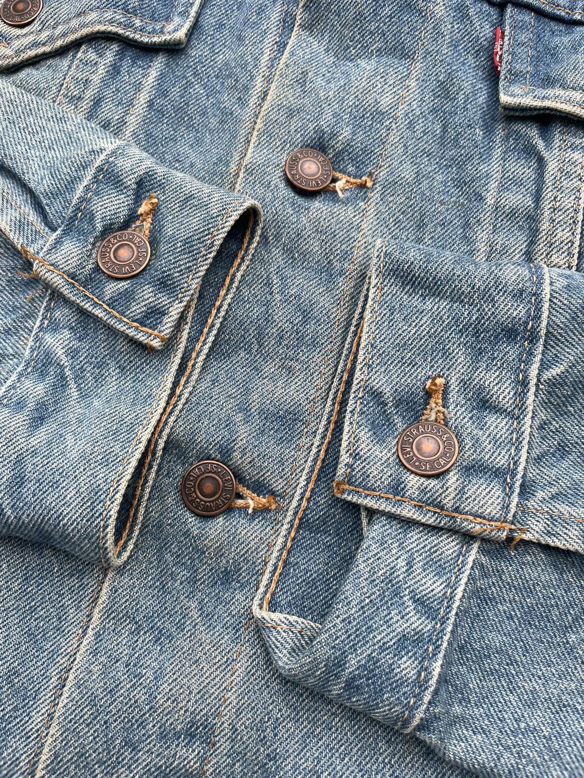 Levi's Levis 75504 Type lll Denim Jacket Size US XXL / EU 58 / 5 - 12 Thumbnail