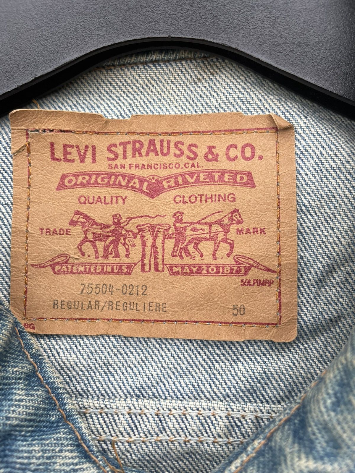 Levi's Levis 75504 Type lll Denim Jacket Size US XXL / EU 58 / 5 - 14 Thumbnail