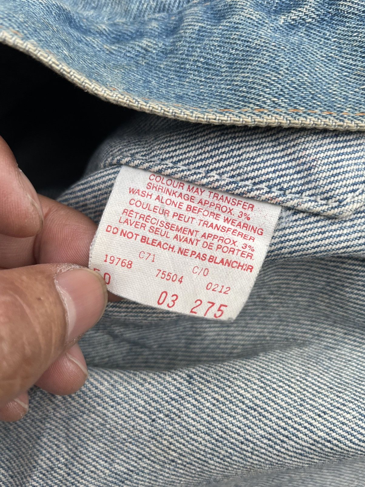 Levi's Levis 75504 Type lll Denim Jacket Size US XXL / EU 58 / 5 - 9 Thumbnail