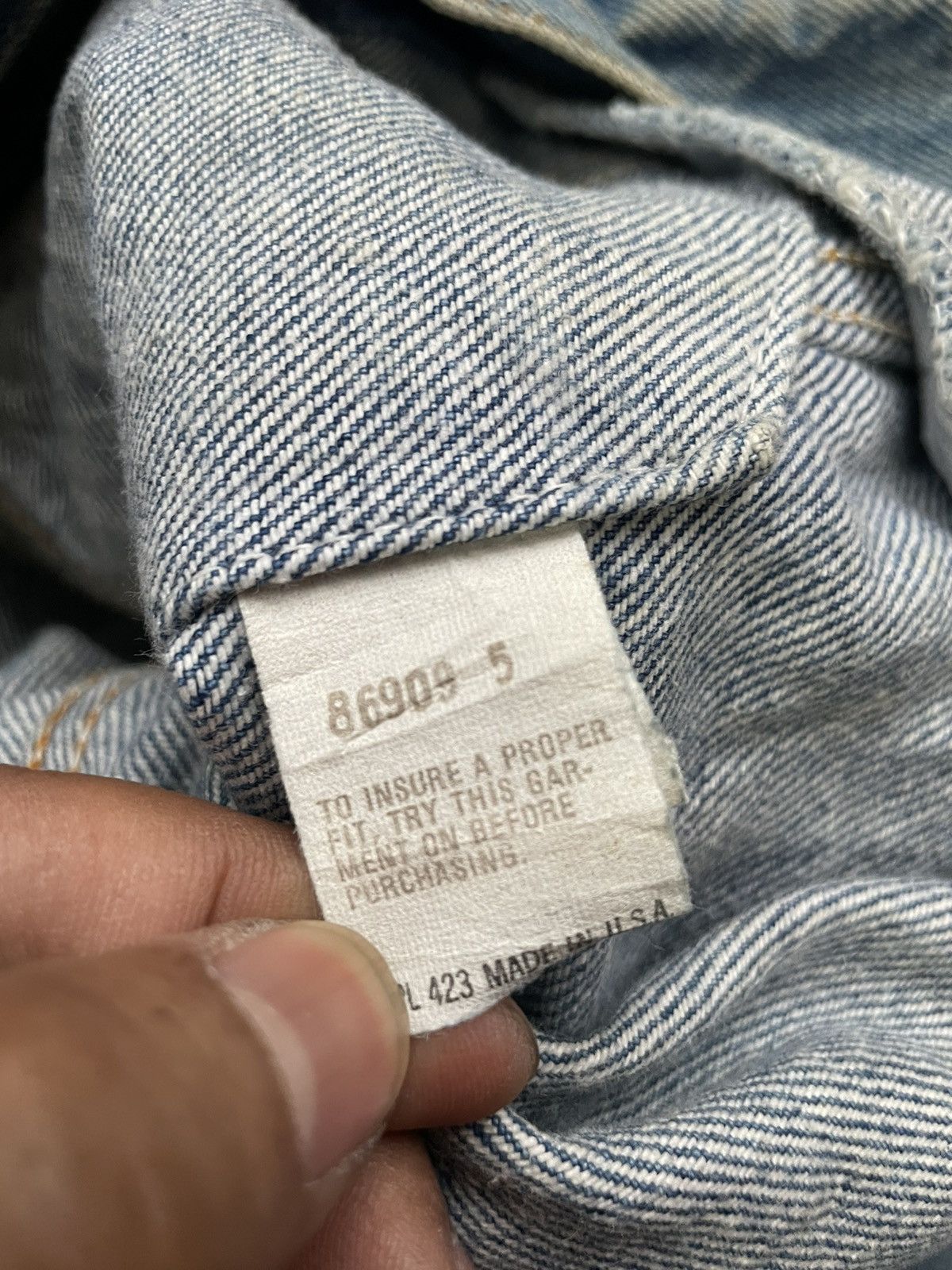 Levi's Levis 70506 Vintage 1986 Denim Jacket Size US L / EU 52-54 / 3 - 10 Thumbnail