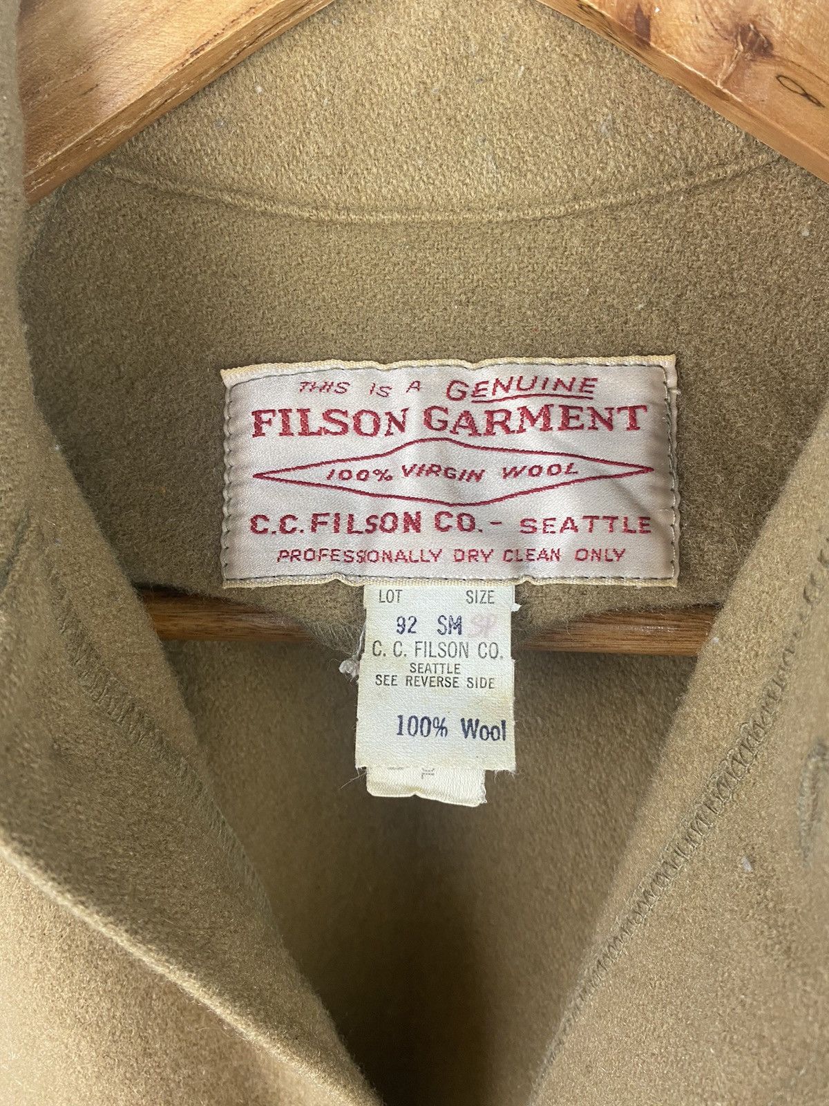 Filson × Vintage Vintage Filson Mackinaw Work Jacket 100% Virgin Wool Size US M / EU 48-50 / 2 - 5 Thumbnail