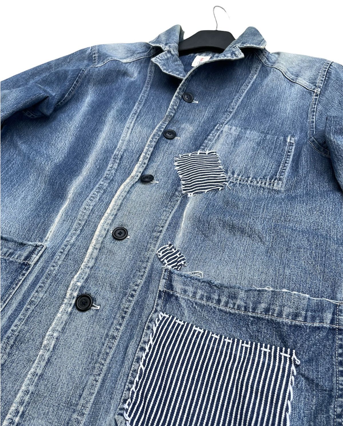 If Six Was Nine Vintage Japanesse Chore Jacket Distressed Size US M / EU 48-50 / 2 - 4 Thumbnail