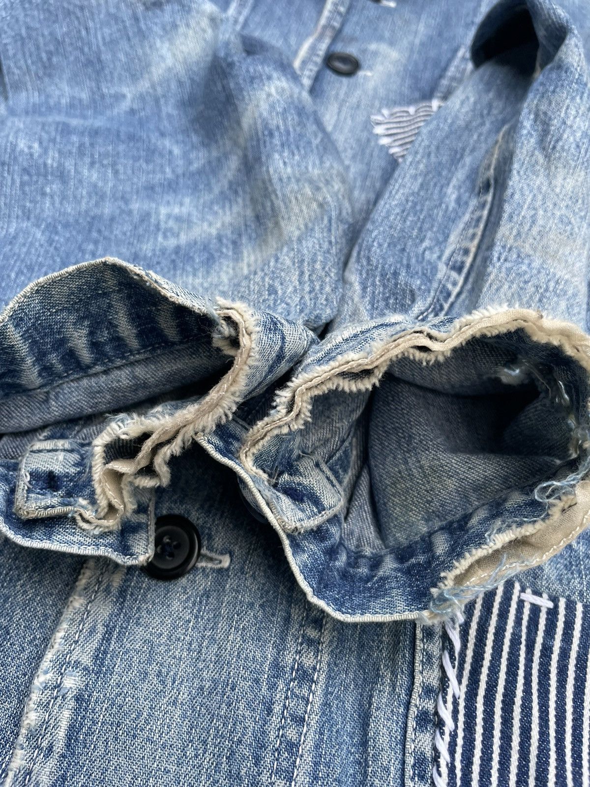 If Six Was Nine Vintage Japanesse Chore Jacket Distressed Size US M / EU 48-50 / 2 - 12 Thumbnail