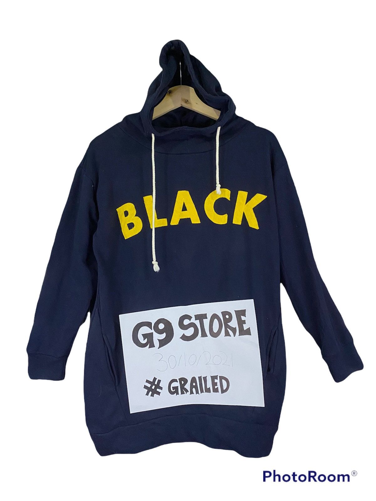 Japanese Brand × Vintage STEAL 🔥 Vintage Black Spellout Hoodie Style Sweatshirt Size US M / EU 48-50 / 2 - 9 Thumbnail