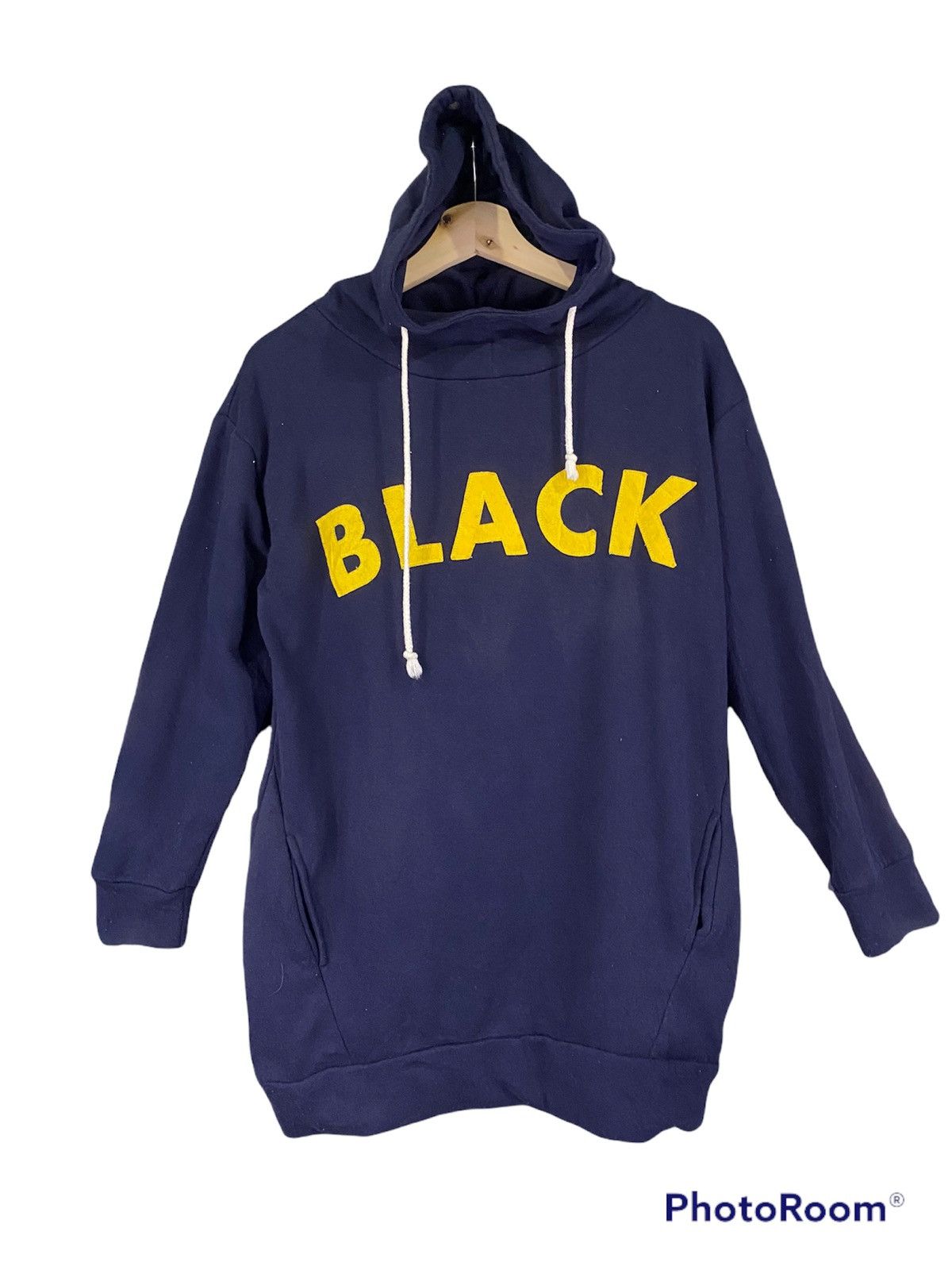 Japanese Brand × Vintage STEAL 🔥 Vintage Black Spellout Hoodie Style Sweatshirt Size US M / EU 48-50 / 2 - 1 Thumbnail