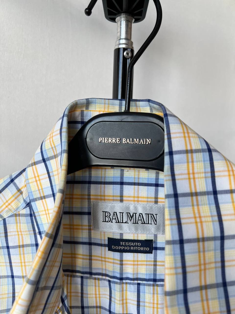 Balmain Balmain Paris Cowboy Checked Cotton Button Down Shirt Size US M / EU 48-50 / 2 - 3 Thumbnail