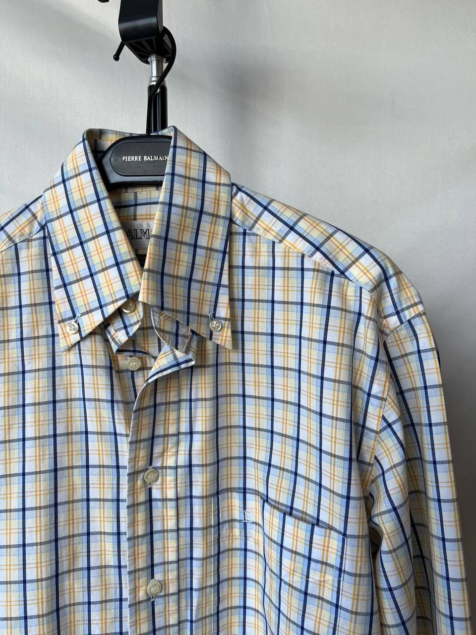 Balmain Balmain Paris Cowboy Checked Cotton Button Down Shirt Size US M / EU 48-50 / 2 - 4 Thumbnail