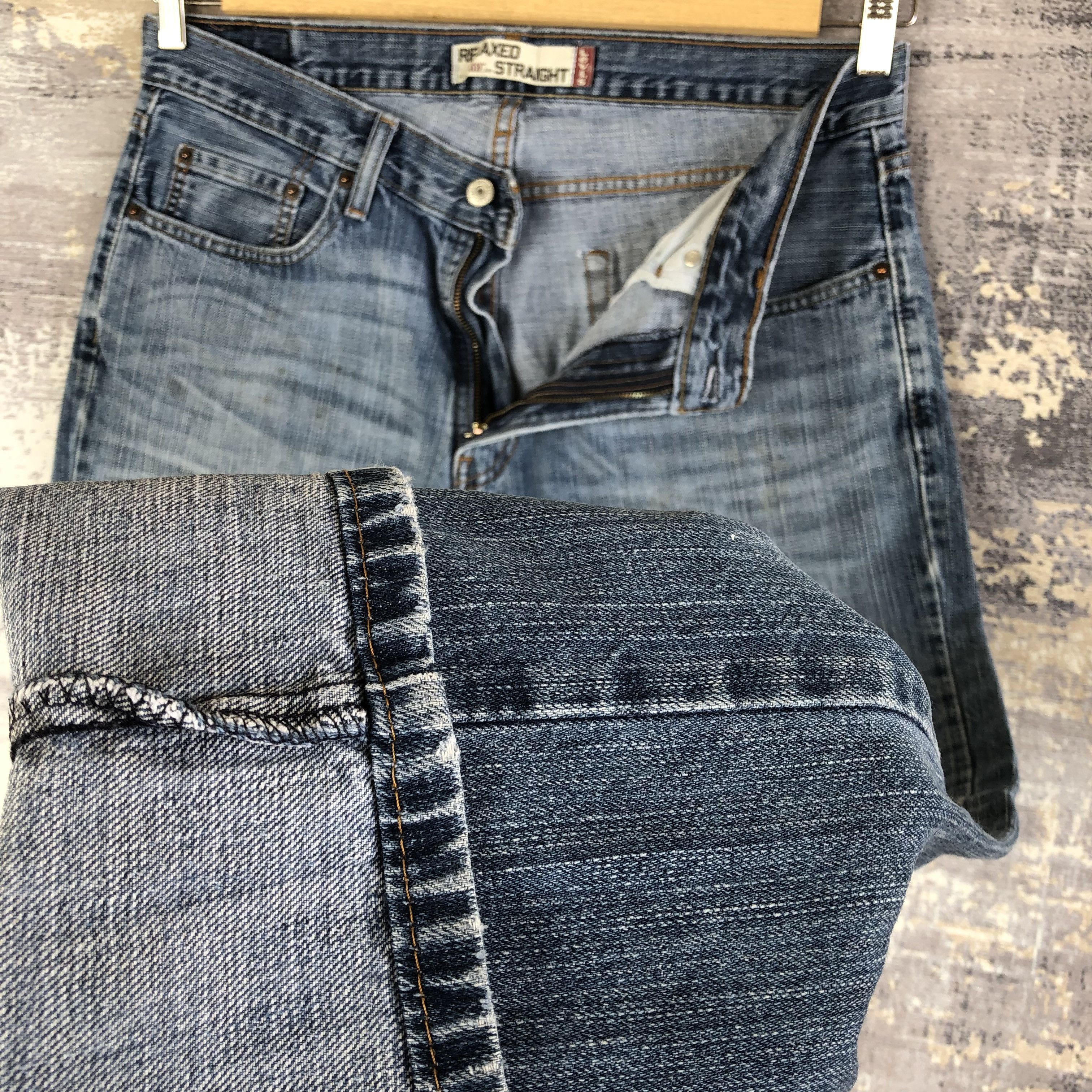 Vintage Distress Levi's Jeans Levis Ripped Light Wash Denim