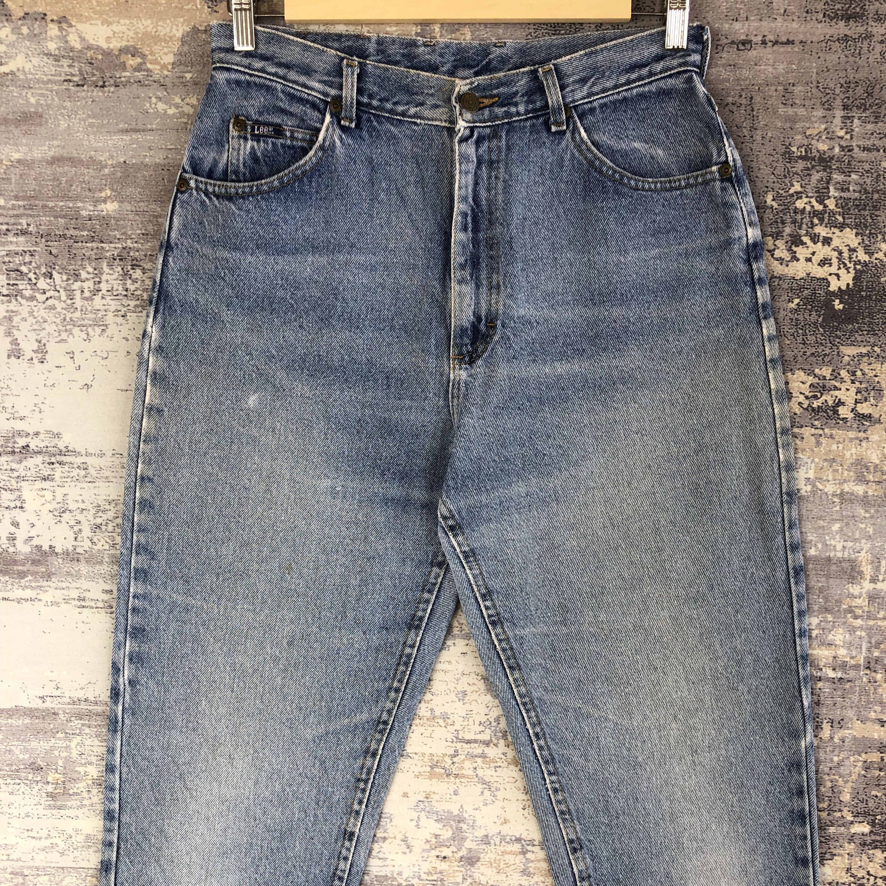 Lee Vintage 90s Lee Baggy Jeans Lee Sanforized Light Wash Denim Size US 30 / EU 46 - 3 Thumbnail