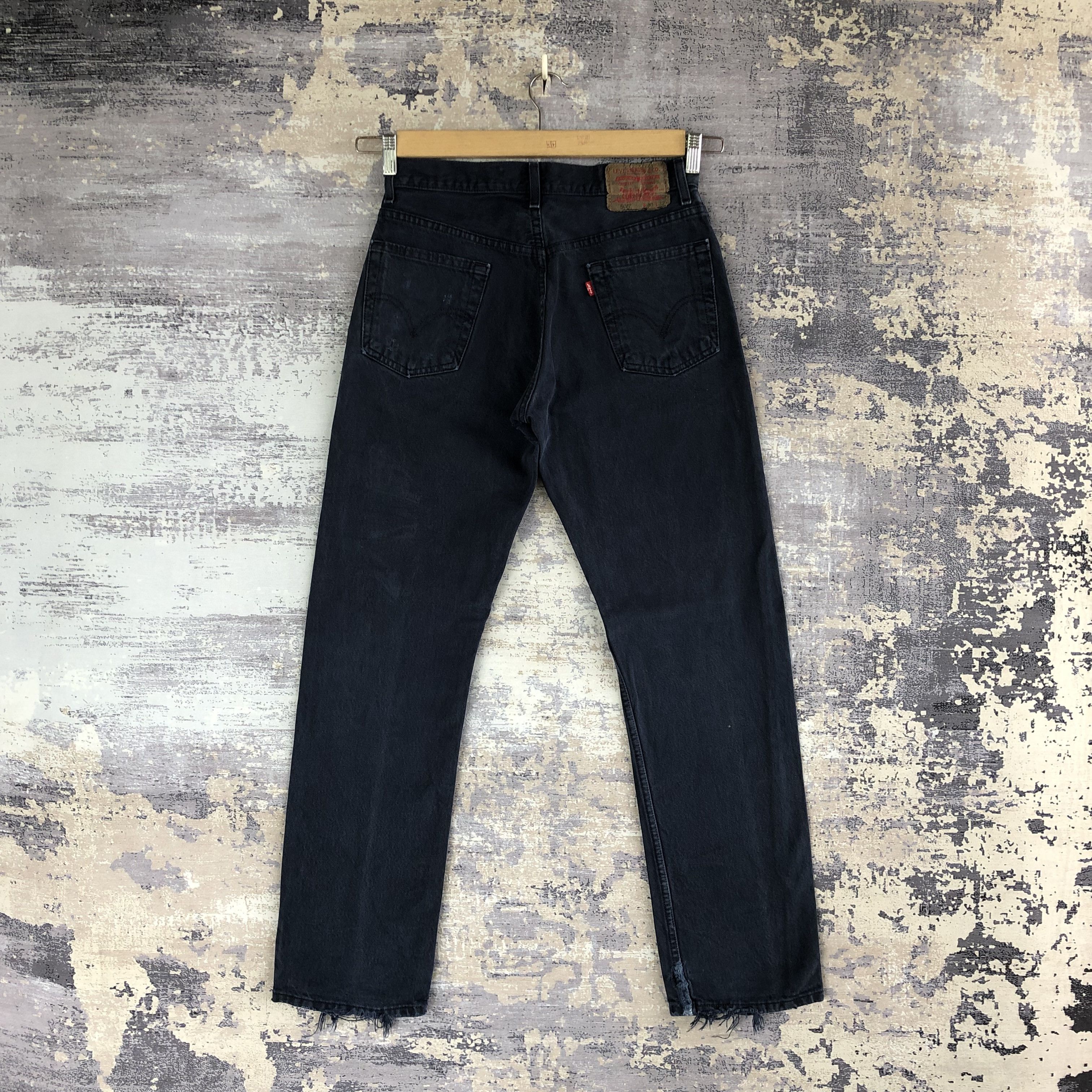 Levi's × Vintage Vintage Levi's 505 Super Black Denim Levis Jeans Pants Size 28" / US 6 / IT 42 - 2 Thumbnail