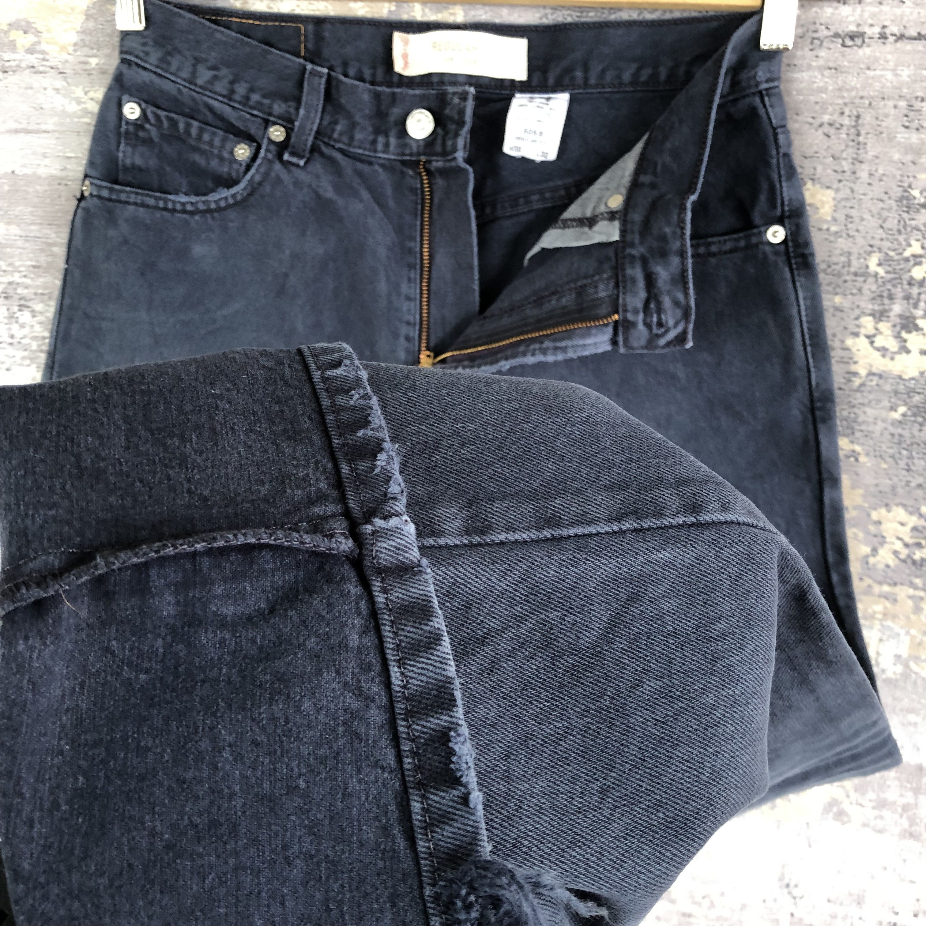 Levi's × Vintage Vintage Levi's 505 Super Black Denim Levis Jeans Pants Size 28" / US 6 / IT 42 - 8 Thumbnail