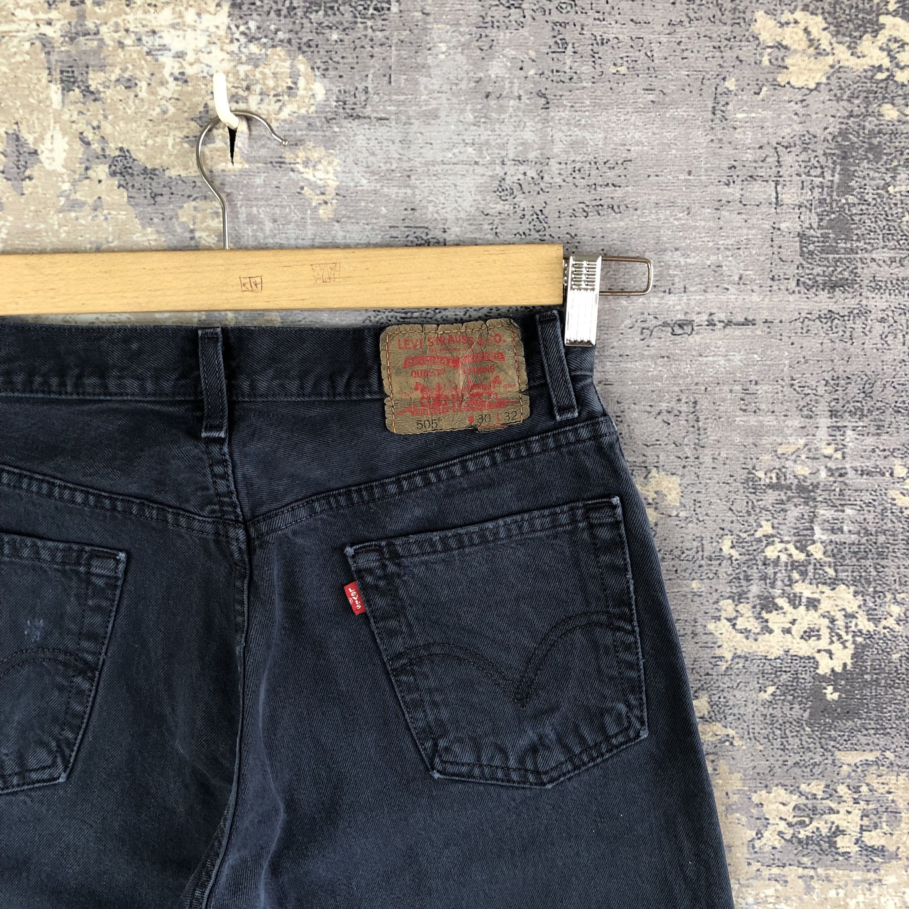 Levi's × Vintage Vintage Levi's 505 Super Black Denim Levis Jeans Pants Size 28" / US 6 / IT 42 - 5 Thumbnail