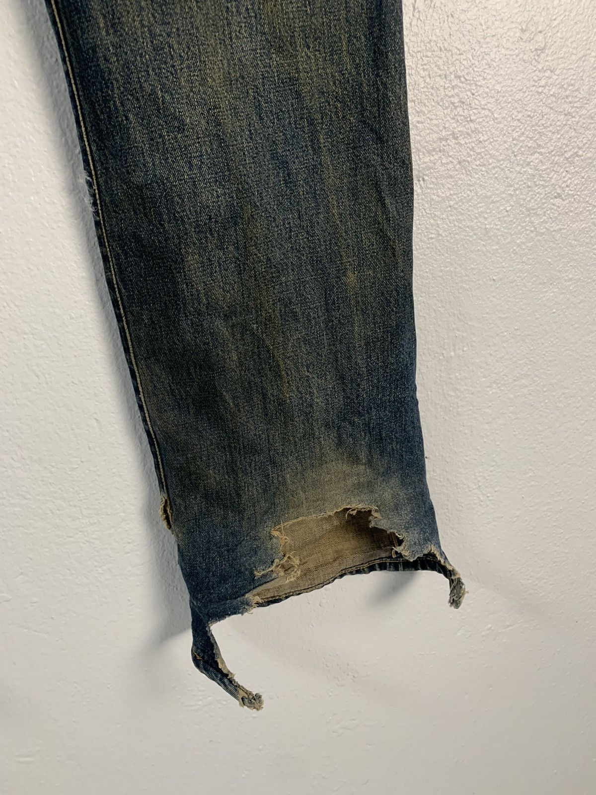 Edwin Vintage Edwin Selvedge Distressed Jeans Size US 34 / EU 50 - 11 Thumbnail