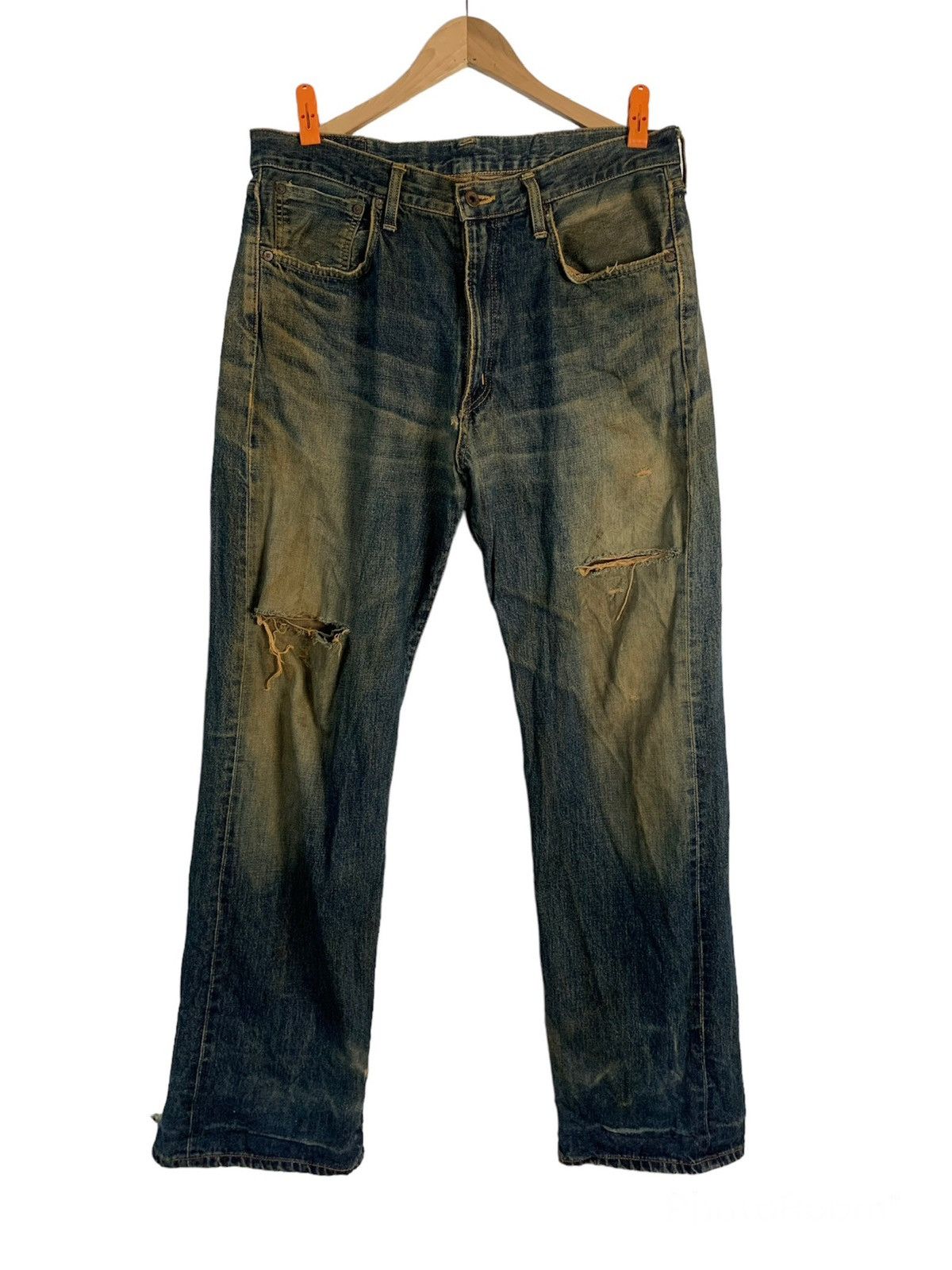 Edwin Vintage Edwin Selvedge Distressed Jeans Size US 34 / EU 50 - 1 Thumbnail