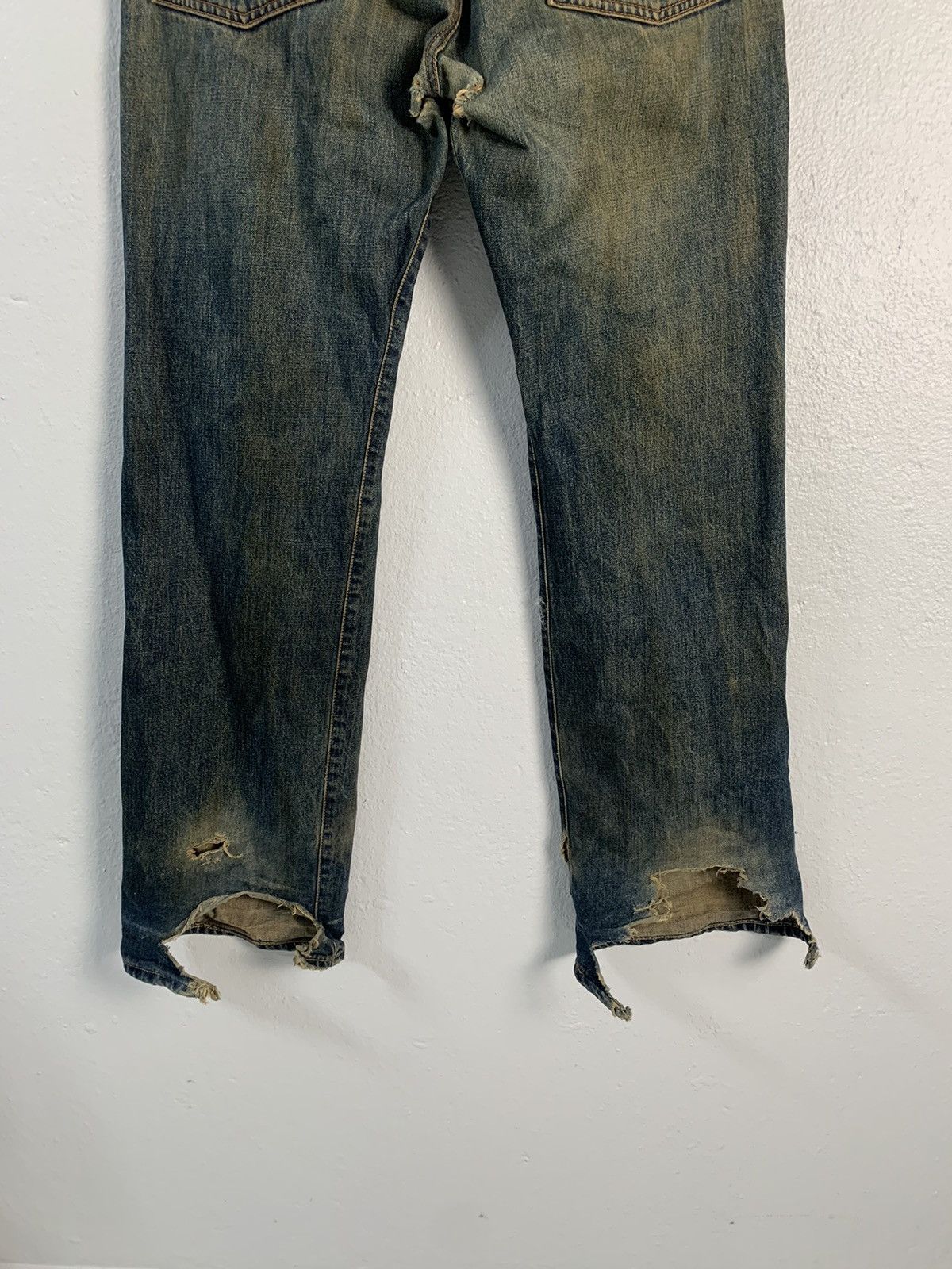 Edwin Vintage Edwin Selvedge Distressed Jeans Size US 34 / EU 50 - 8 Thumbnail