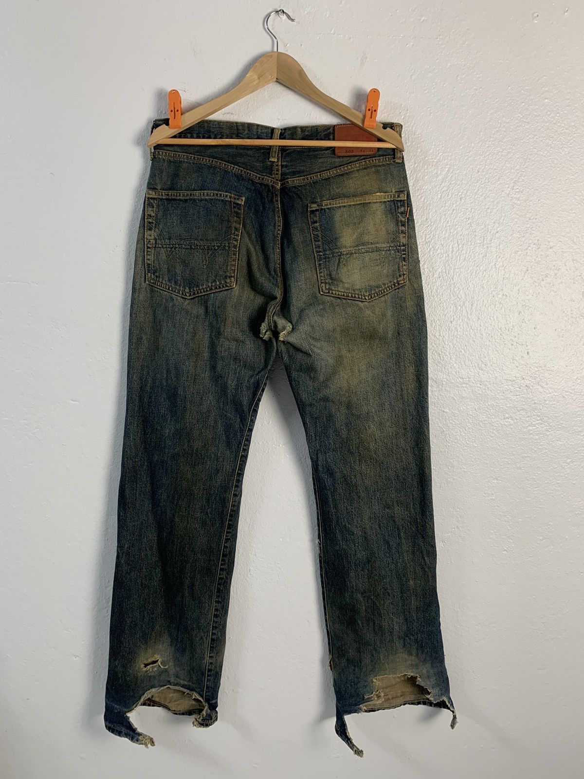 Edwin Vintage Edwin Selvedge Distressed Jeans Size US 34 / EU 50 - 7 Thumbnail