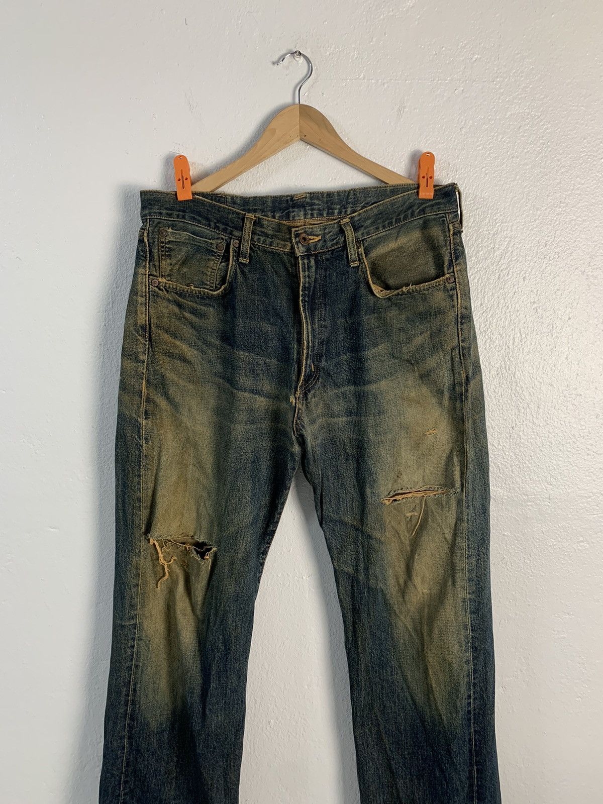 Edwin Vintage Edwin Selvedge Distressed Jeans Size US 34 / EU 50 - 3 Thumbnail