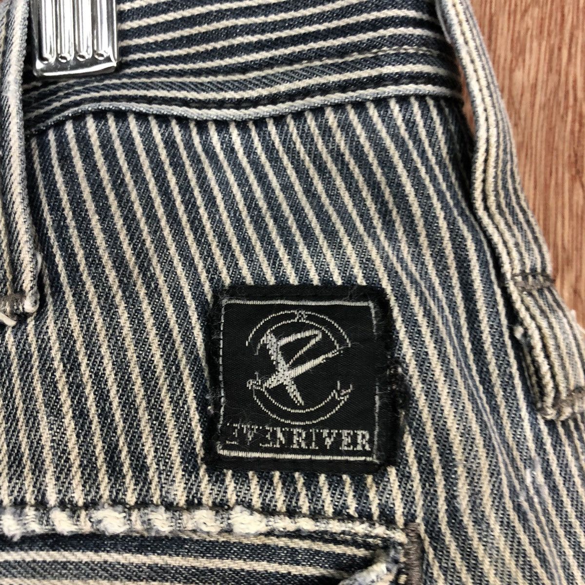 Japanese Brand DLL Evenriver Distressed stripe thrased Cargo Pants #1658 Size US 32 / EU 48 - 14 Thumbnail
