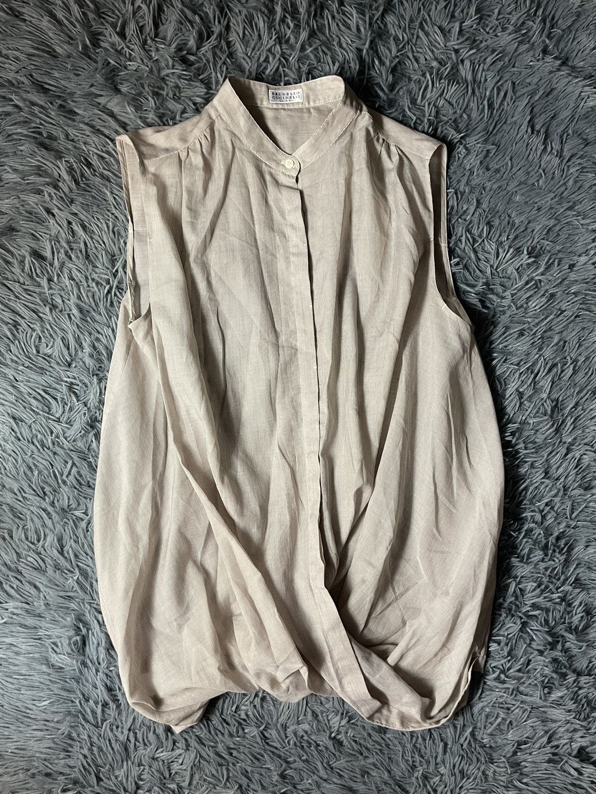 Brunello Cucinelli minimalist striped shirt