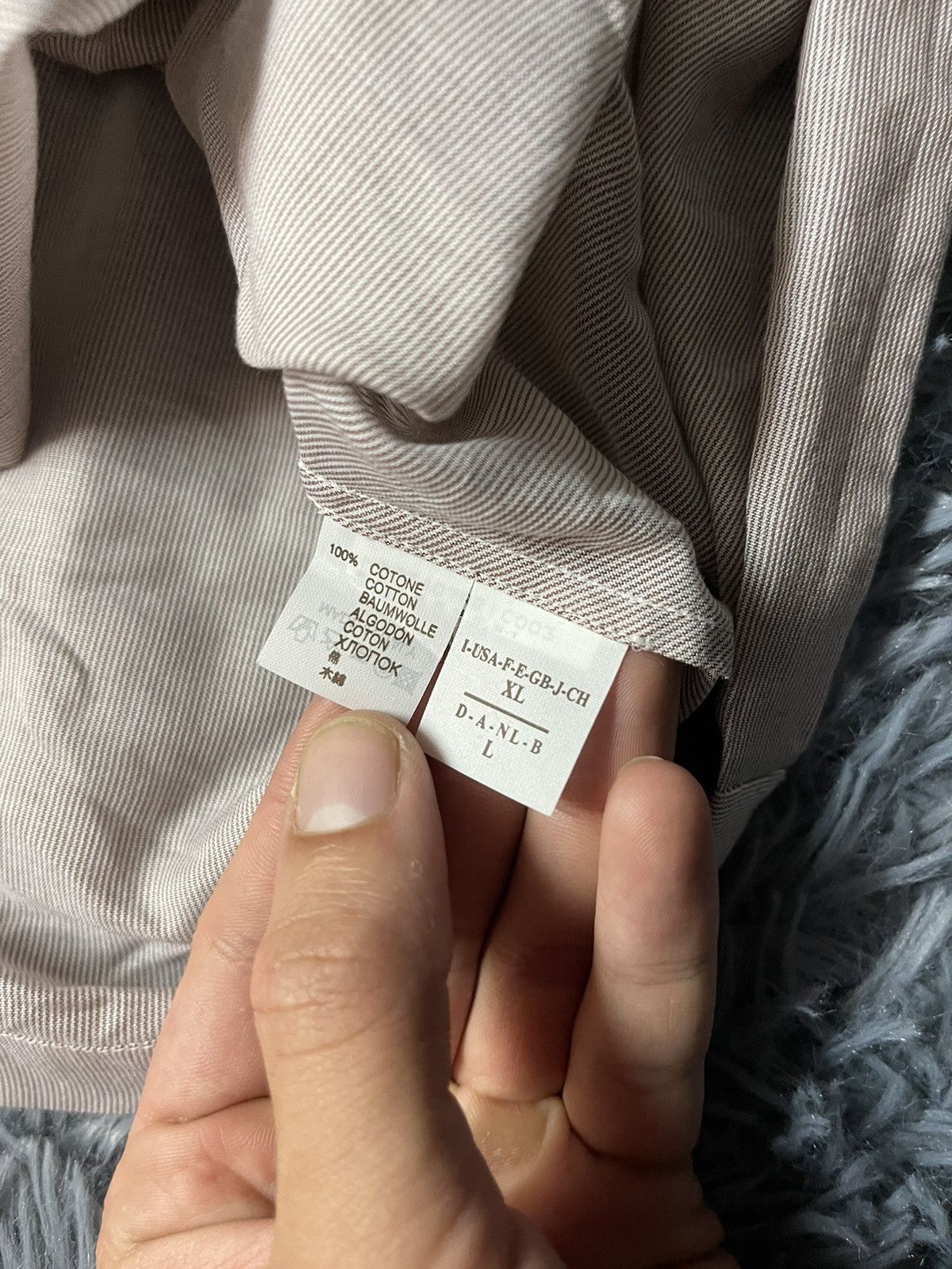 Brunello Cucinelli × Vintage Brunello Cucinelli minimalist striped shirt Size L / US 10 / IT 46 - 5 Thumbnail