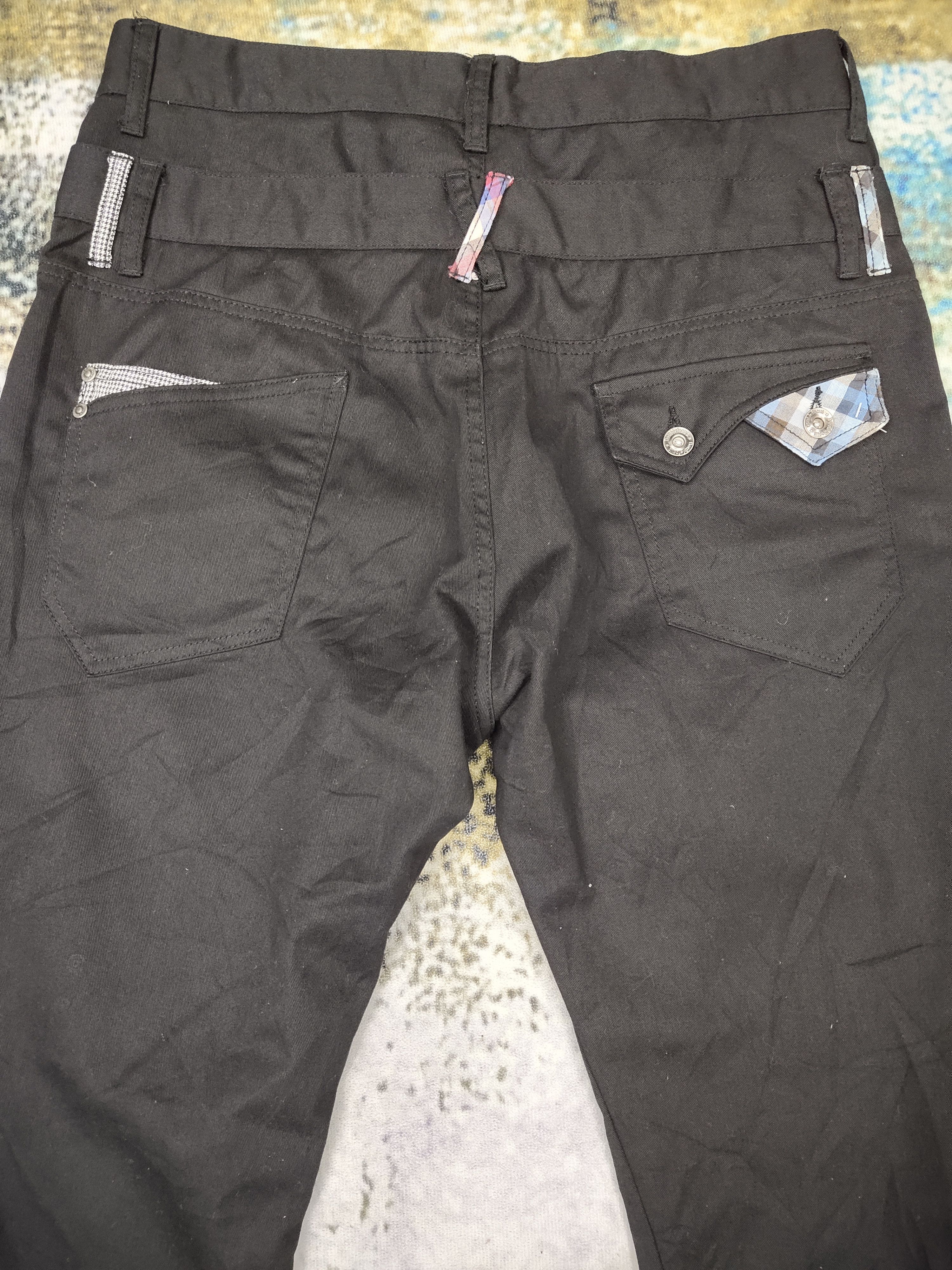 Japanese Brand Rare!! Japanese Brand Doublefokus Double Waist Pants Size US 34 / EU 50 - 3 Thumbnail