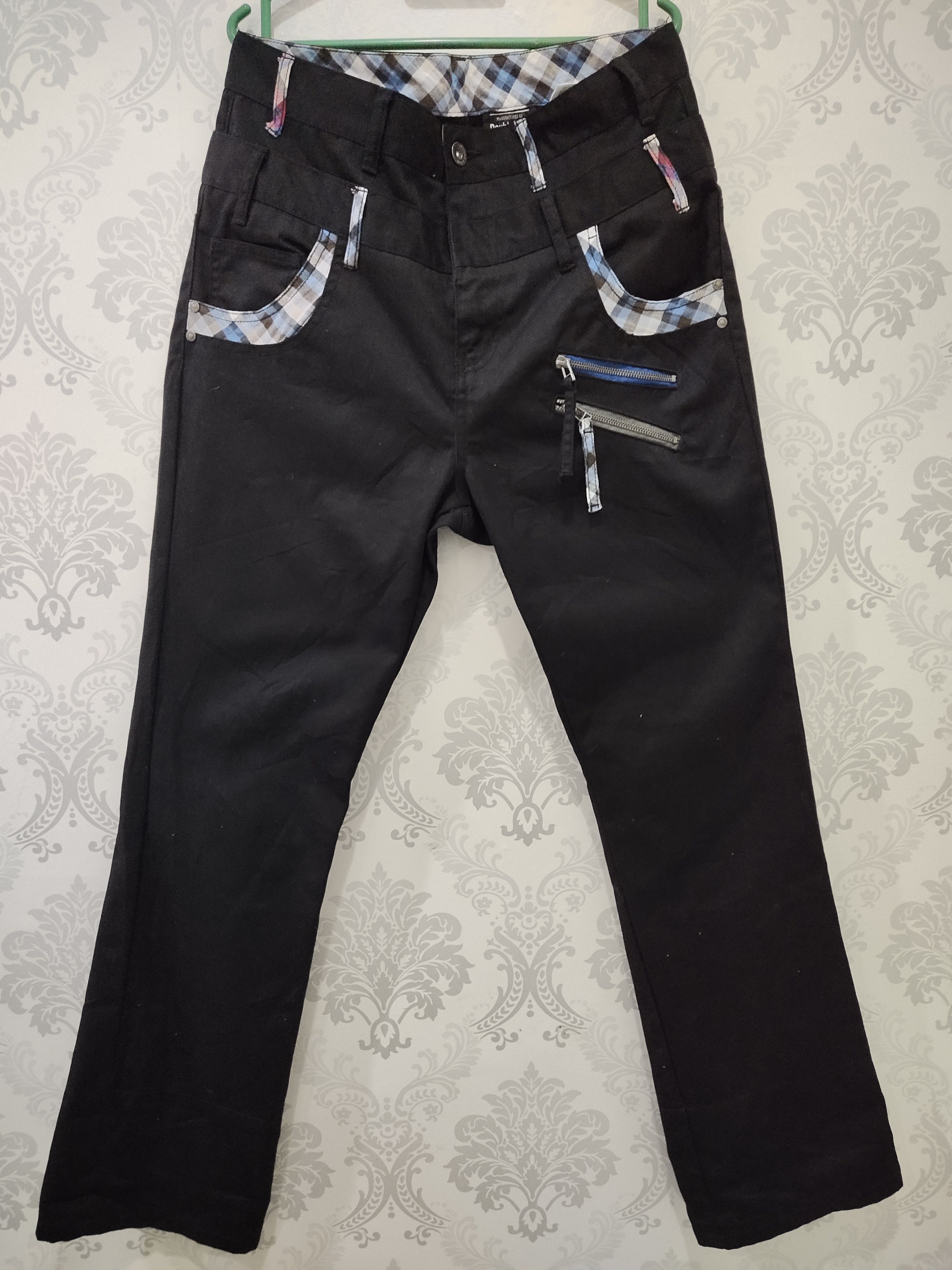 Japanese Brand Rare!! Japanese Brand Doublefokus Double Waist Pants Size US 34 / EU 50 - 1 Thumbnail