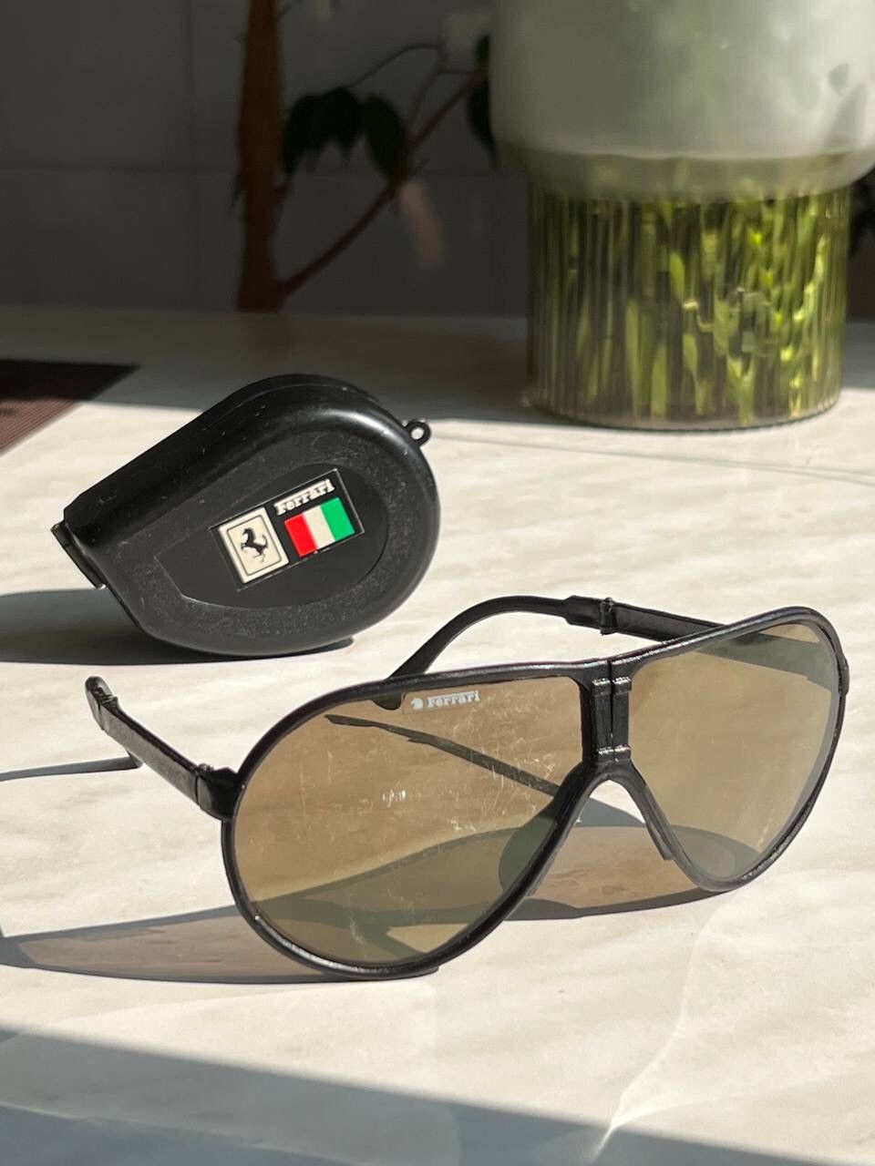 Ferrari × Vintage Rare Retro Racing Ferrari Transformer vintage sunglasses 80s Size ONE SIZE - 3 Thumbnail