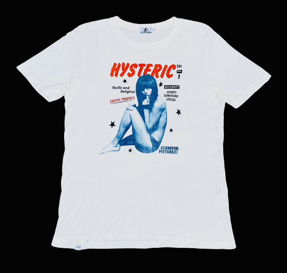image of Hysteric Glamour Naked Girls T-Shirt 2000S in White, Men's (Size Medium)