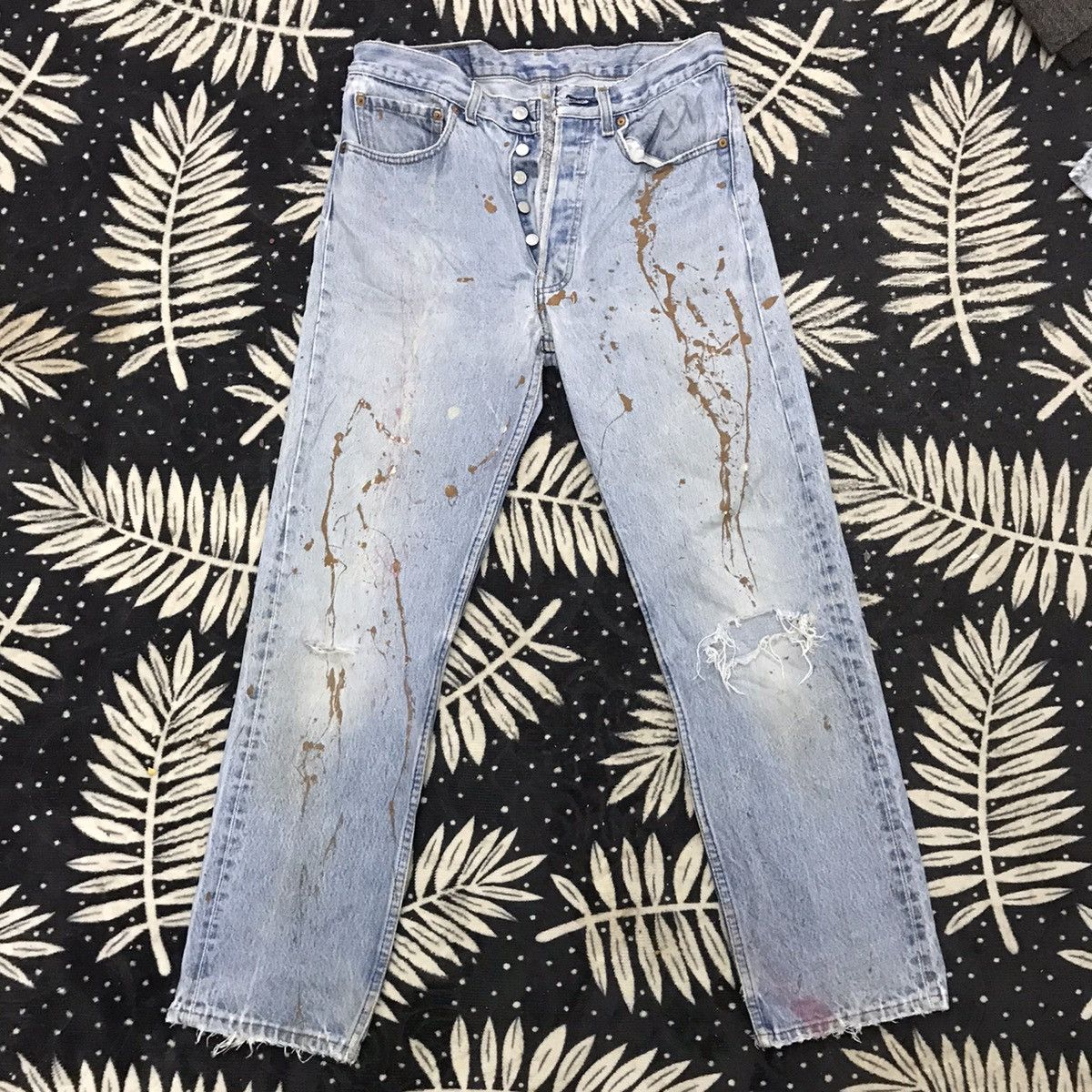 Levi's Vintage Clothing 💥Vintage Levi’s Painter Distressed Kurt Cobain Size US 32 / EU 48 - 1 Thumbnail