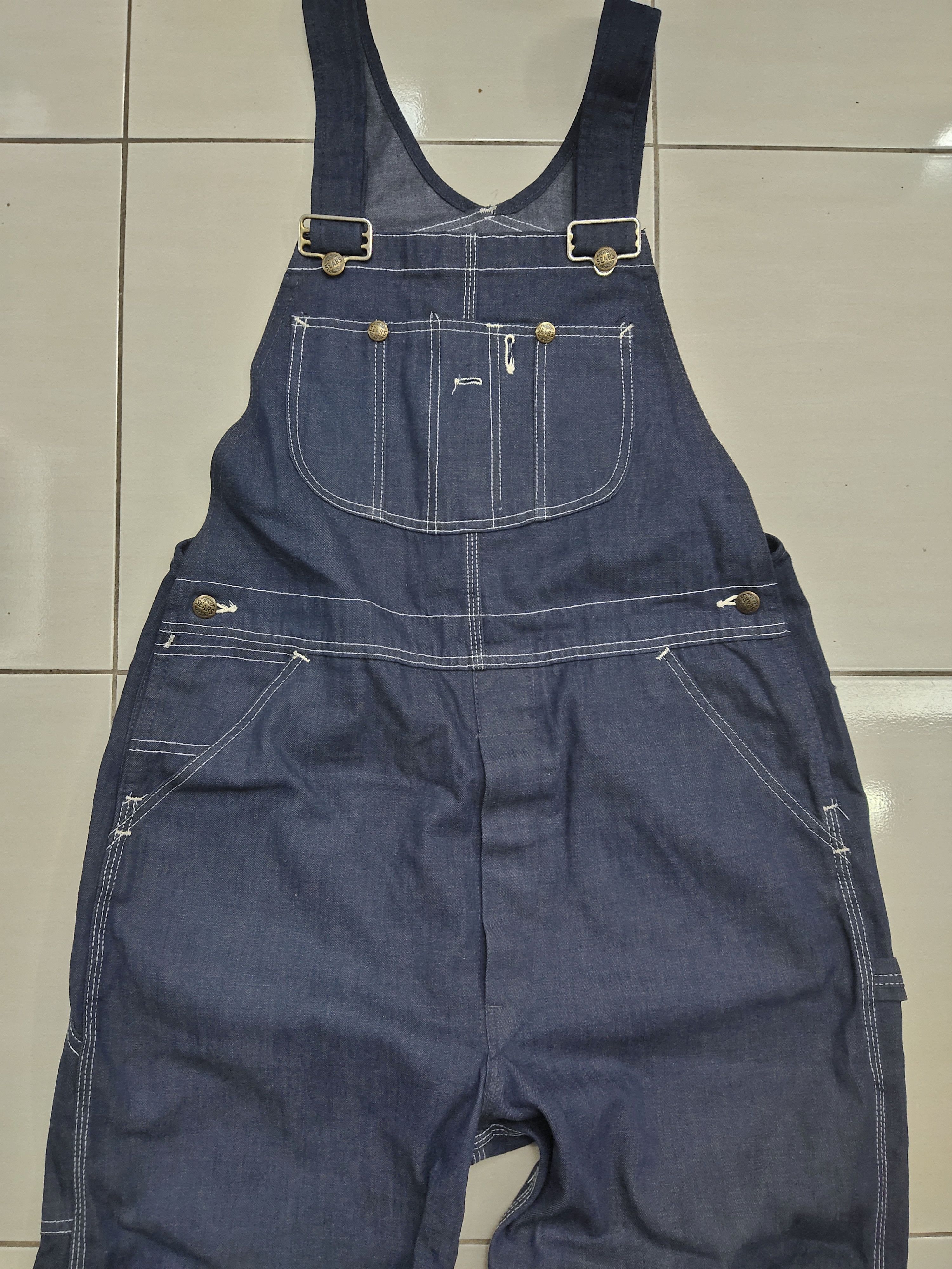 Sears 70s 80s Sears Union Made Denim Overalls USA Workwear Size US 38 / EU 54 - 1 Thumbnail