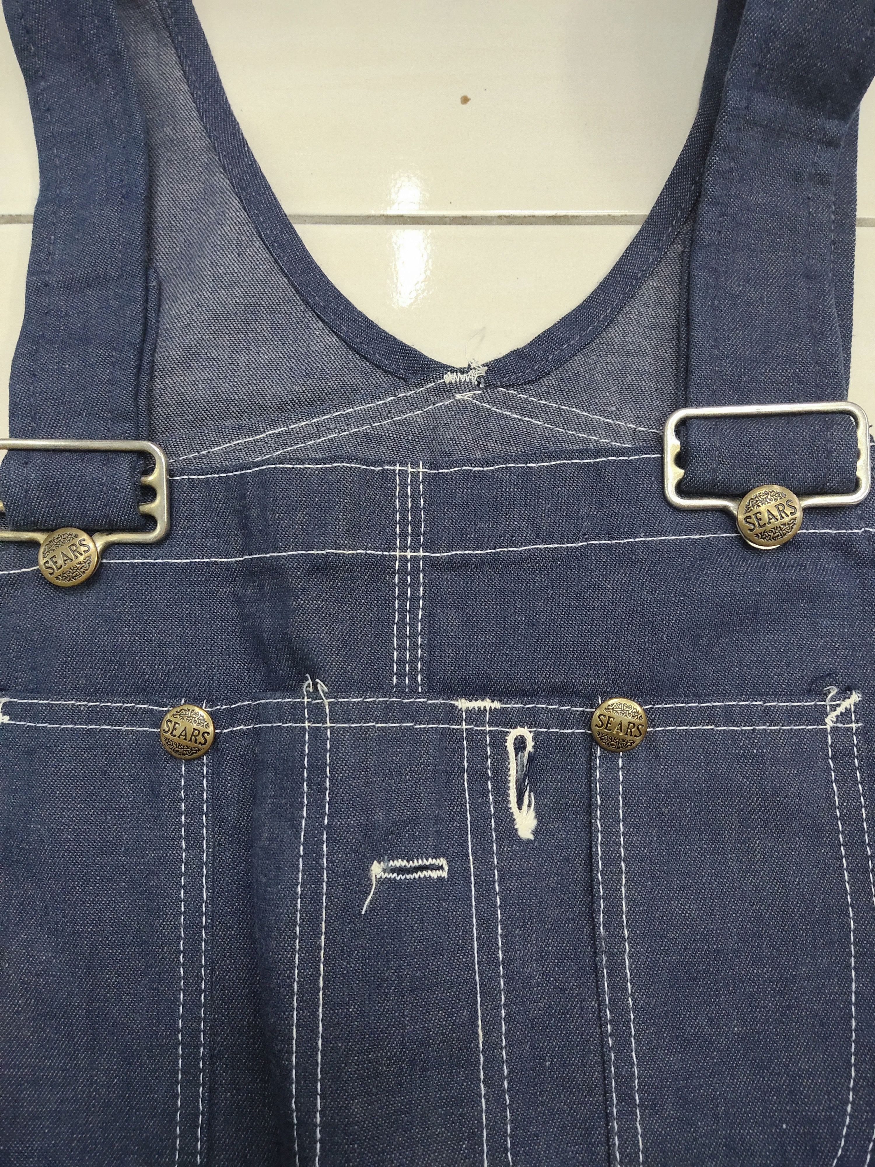 Sears 70s 80s Sears Union Made Denim Overalls USA Workwear Size US 38 / EU 54 - 5 Thumbnail