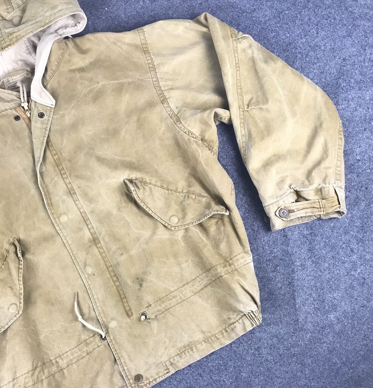 Karl Helmut × Vintage 🔥Vintage Karl Helmut Rare bomber jacket with hoodie🔥 Size US XXL / EU 58 / 5 - 4 Thumbnail