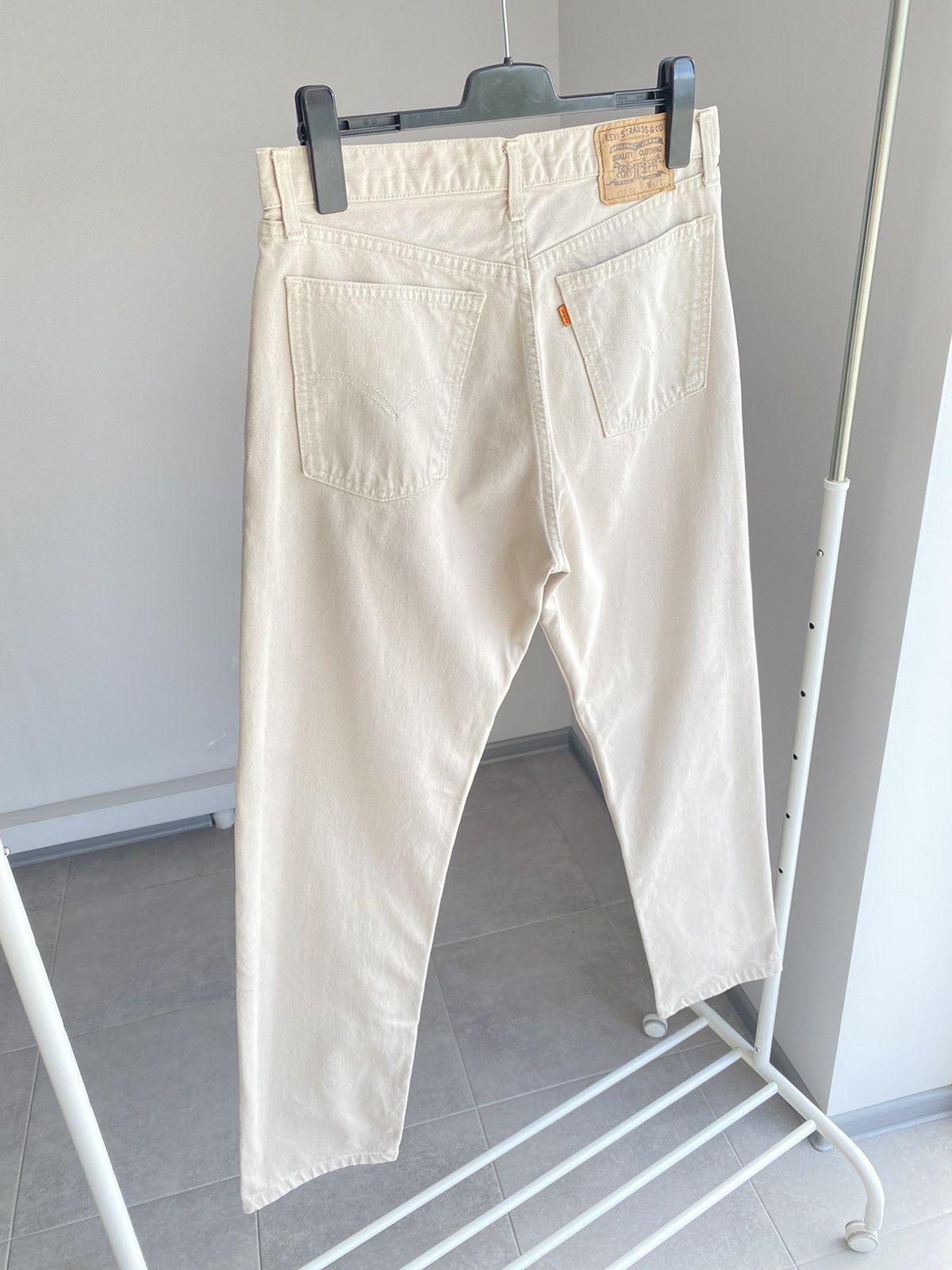 Vintage Levis 615 Jeans Orange Tab Cream