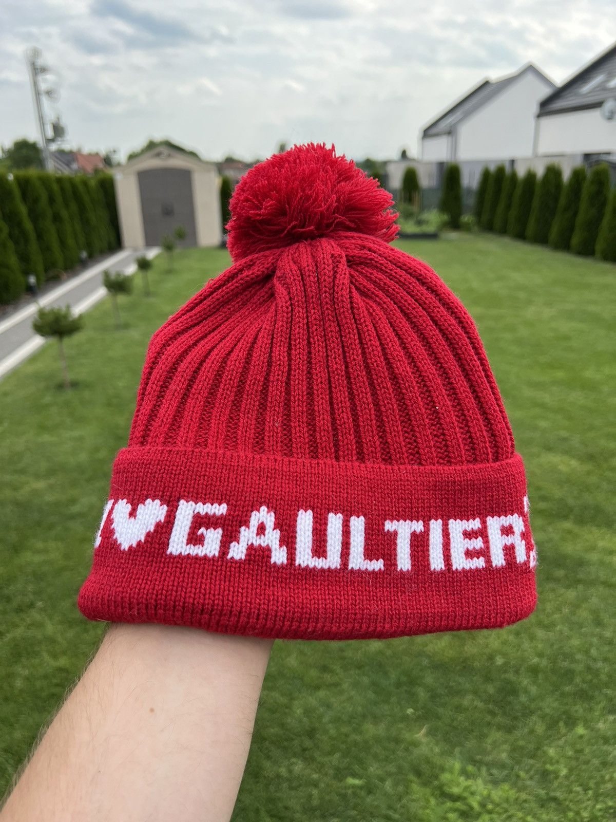 Jean Paul Gaultier Jean Paul Gaultier Rare Red Winter Hat Size ONE SIZE - 1 Thumbnail
