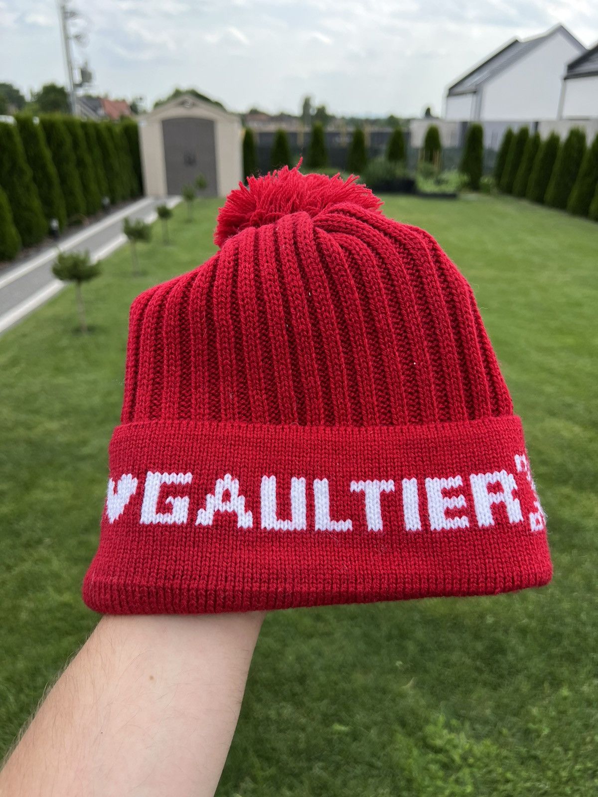 Jean Paul Gaultier Jean Paul Gaultier Rare Red Winter Hat Size ONE SIZE - 3 Thumbnail