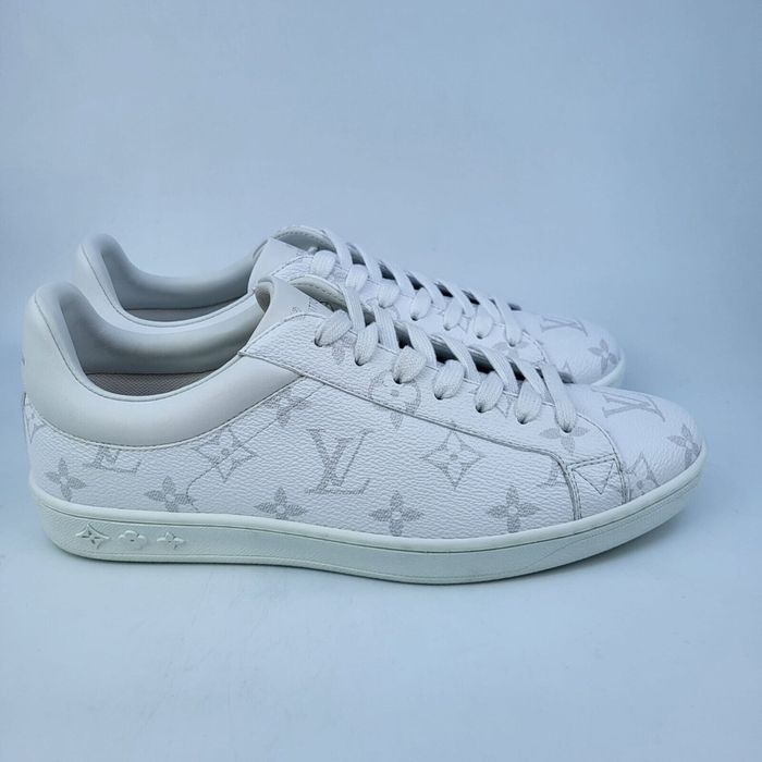 Louis Vuitton Louis Vuitton Men's White Monogram Luxembourg Sneaker ...