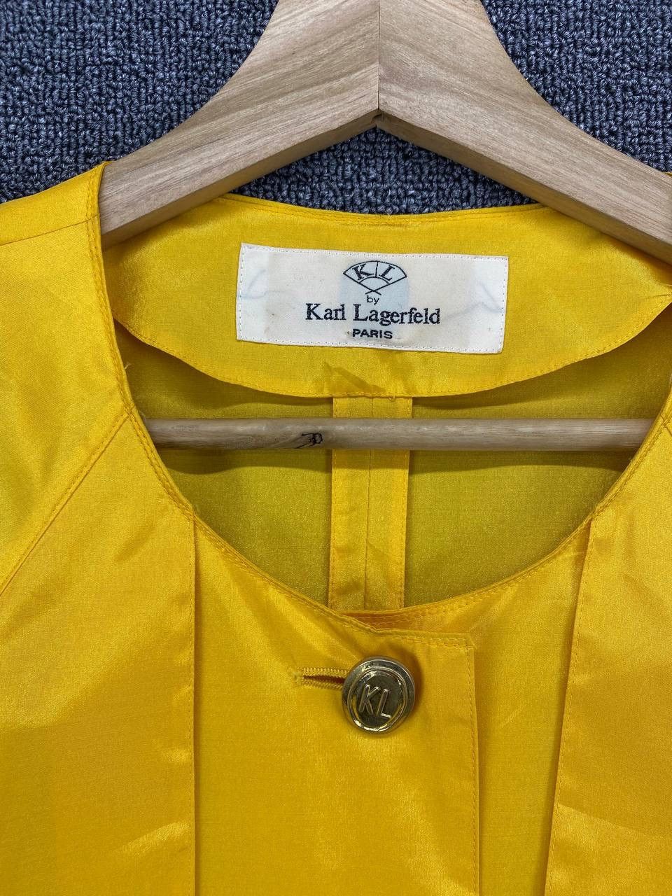 Karl Lagerfeld Vintage Karl Lagerfeld Button Up Nylon Coat Cardigan Jacket Size XS / US 0-2 / IT 36-38 - 6 Thumbnail
