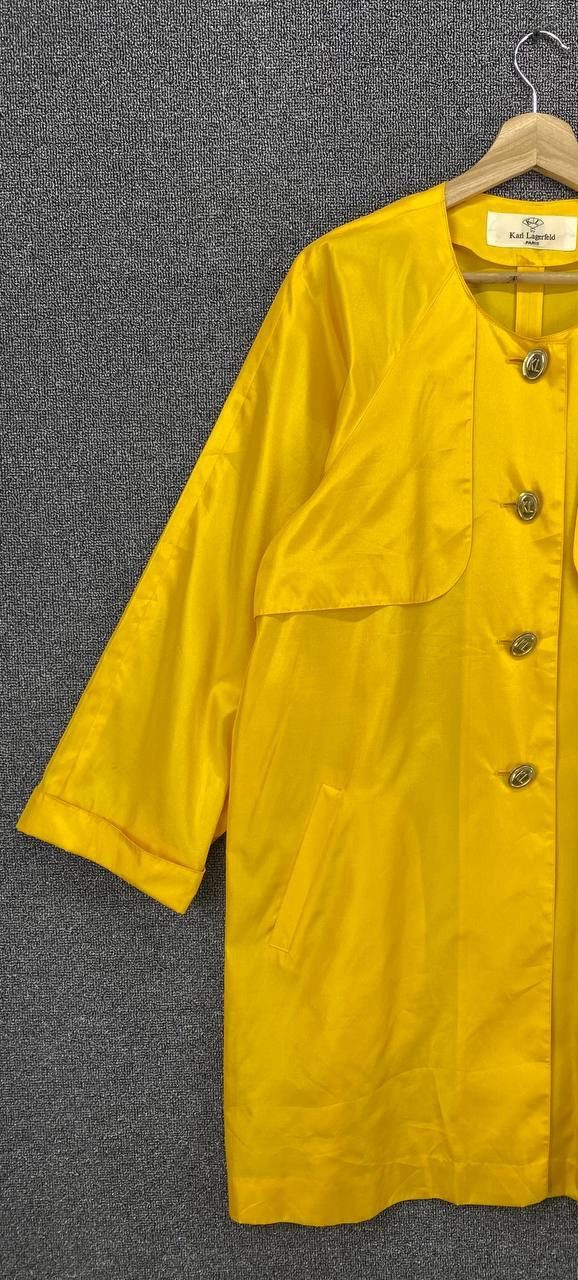 Karl Lagerfeld Vintage Karl Lagerfeld Button Up Nylon Coat Cardigan Jacket Size XS / US 0-2 / IT 36-38 - 3 Thumbnail