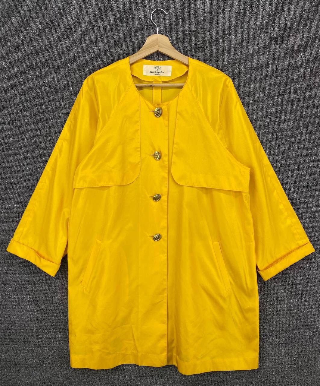 Karl Lagerfeld Vintage Karl Lagerfeld Button Up Nylon Coat Cardigan Jacket Size XS / US 0-2 / IT 36-38 - 1 Thumbnail