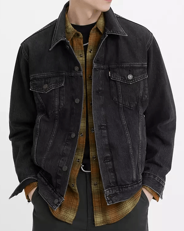 Levis Premium Black Fullzip Sports Leather Jacket Black | TikTok