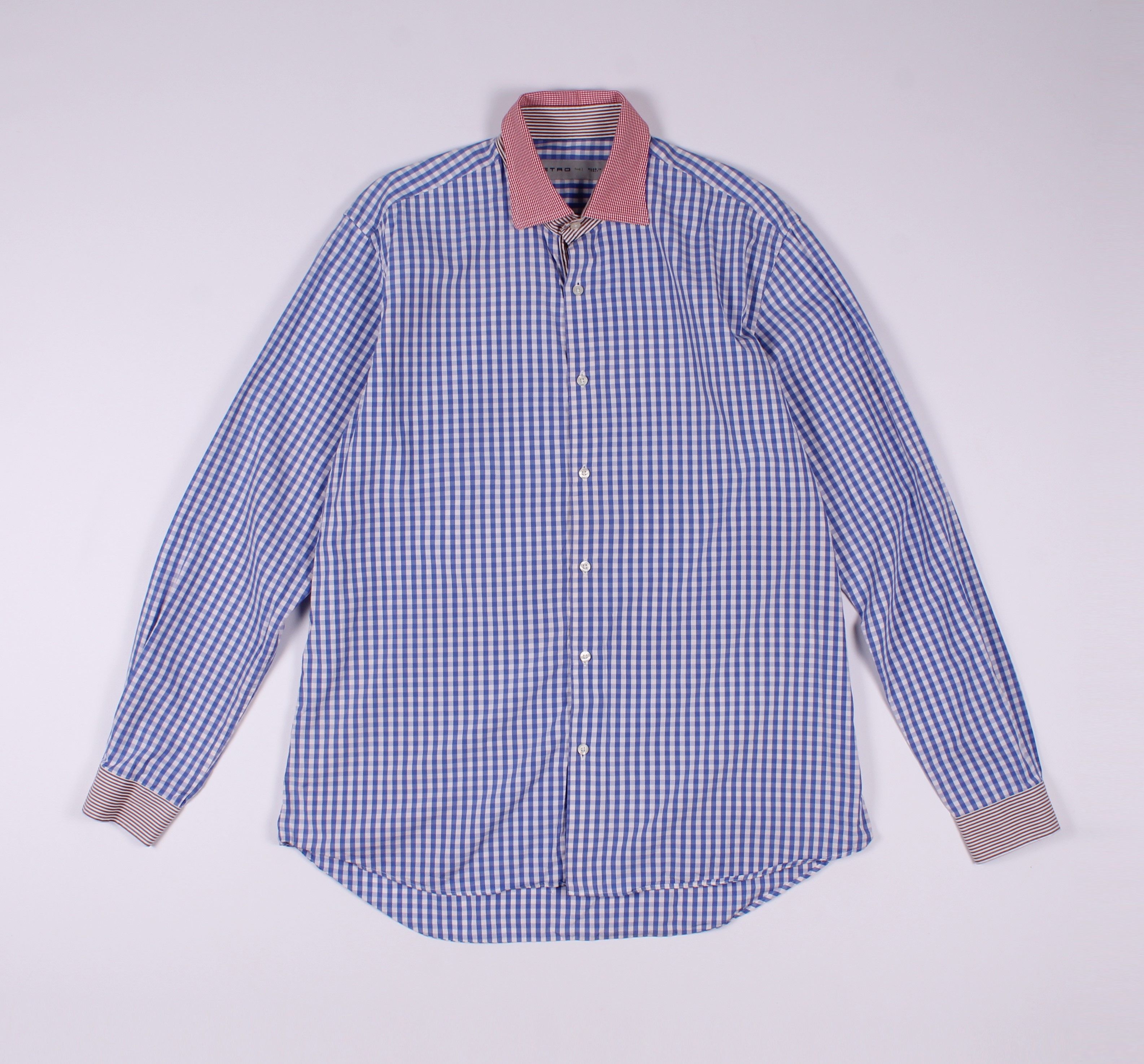 Etro Etro Milano Checkered Long Sleeve Shirt Size US M / EU 48-50 / 2 - 1 Thumbnail