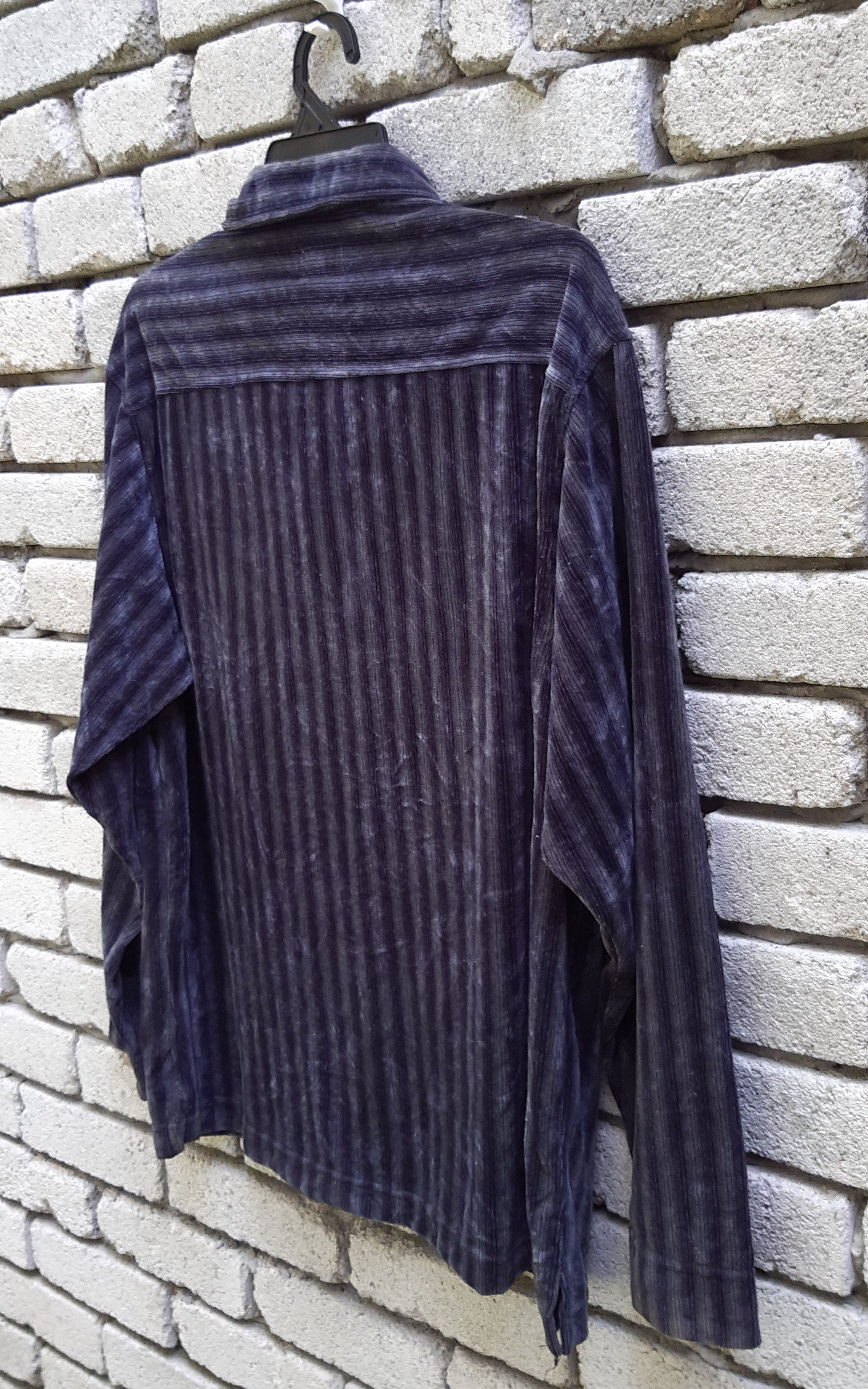 Kenzo Kenzo velvet half zipper long sleeves stripes shirt Size US L / EU 52-54 / 3 - 7 Thumbnail