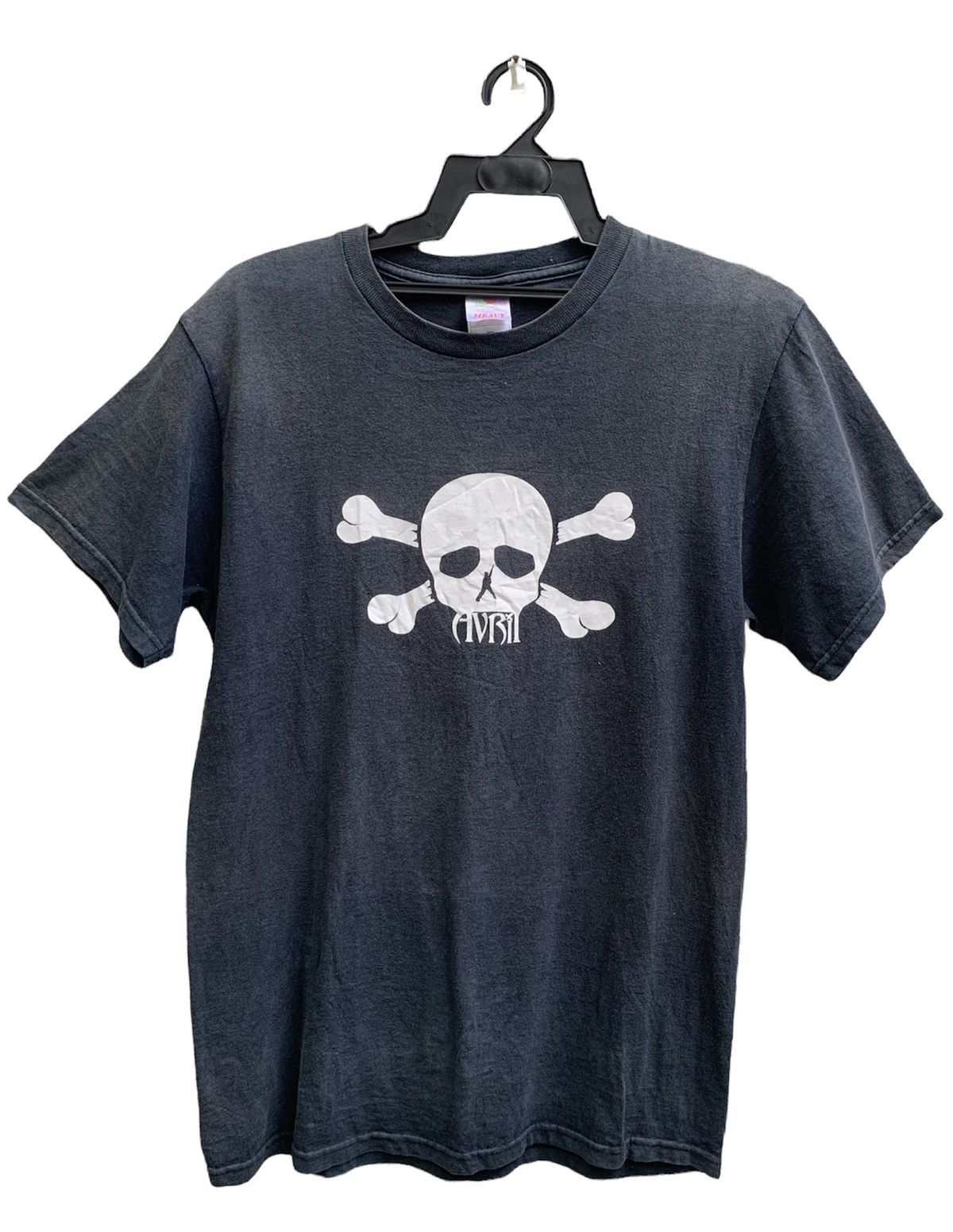 Band Tees Vintage Distressed Faded Avrill Lavigne Skull Logo T Shirt Size US M / EU 48-50 / 2 - 1 Thumbnail