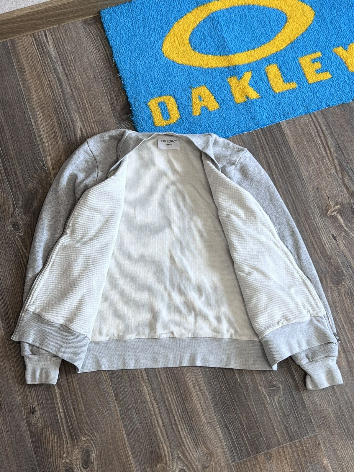 Our Legacy Our Legacy grey full zip cotton bomber Size US S / EU 44-46 / 1 - 9 Thumbnail