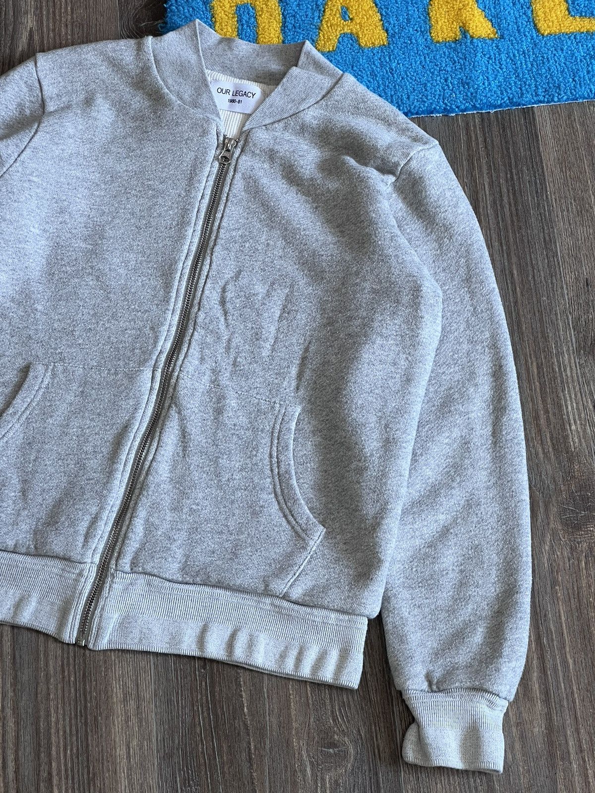 Our Legacy Our Legacy grey full zip cotton bomber Size US S / EU 44-46 / 1 - 2 Thumbnail