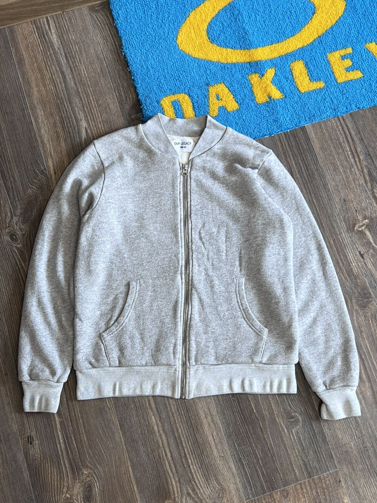 Our Legacy Our Legacy grey full zip cotton bomber Size US S / EU 44-46 / 1 - 1 Thumbnail
