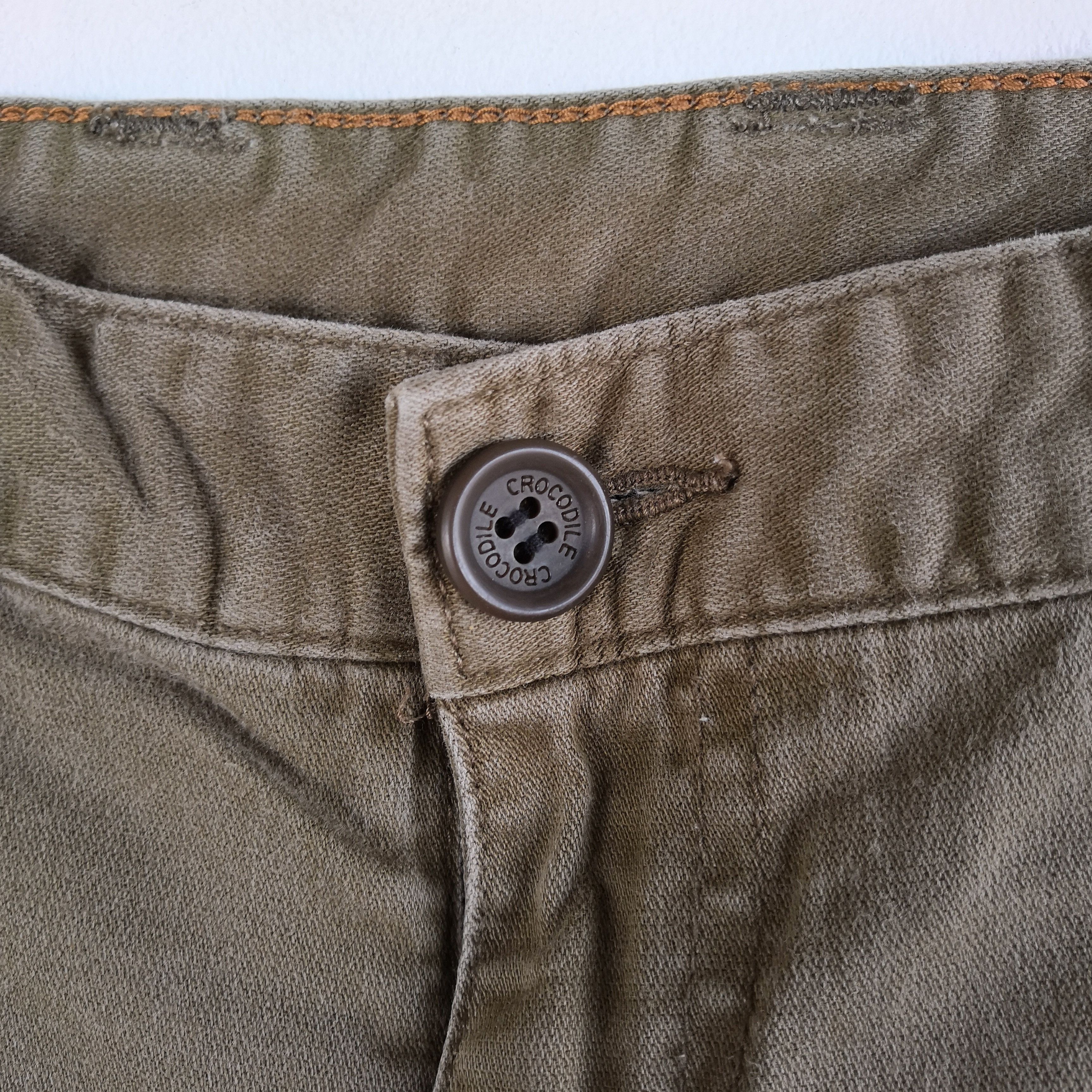 Japanese Brand × Vintage Vintage Crocodile Japanese Cargo Pants Multi Pocket Trousers Size 28" / US 6 / IT 42 - 7 Thumbnail
