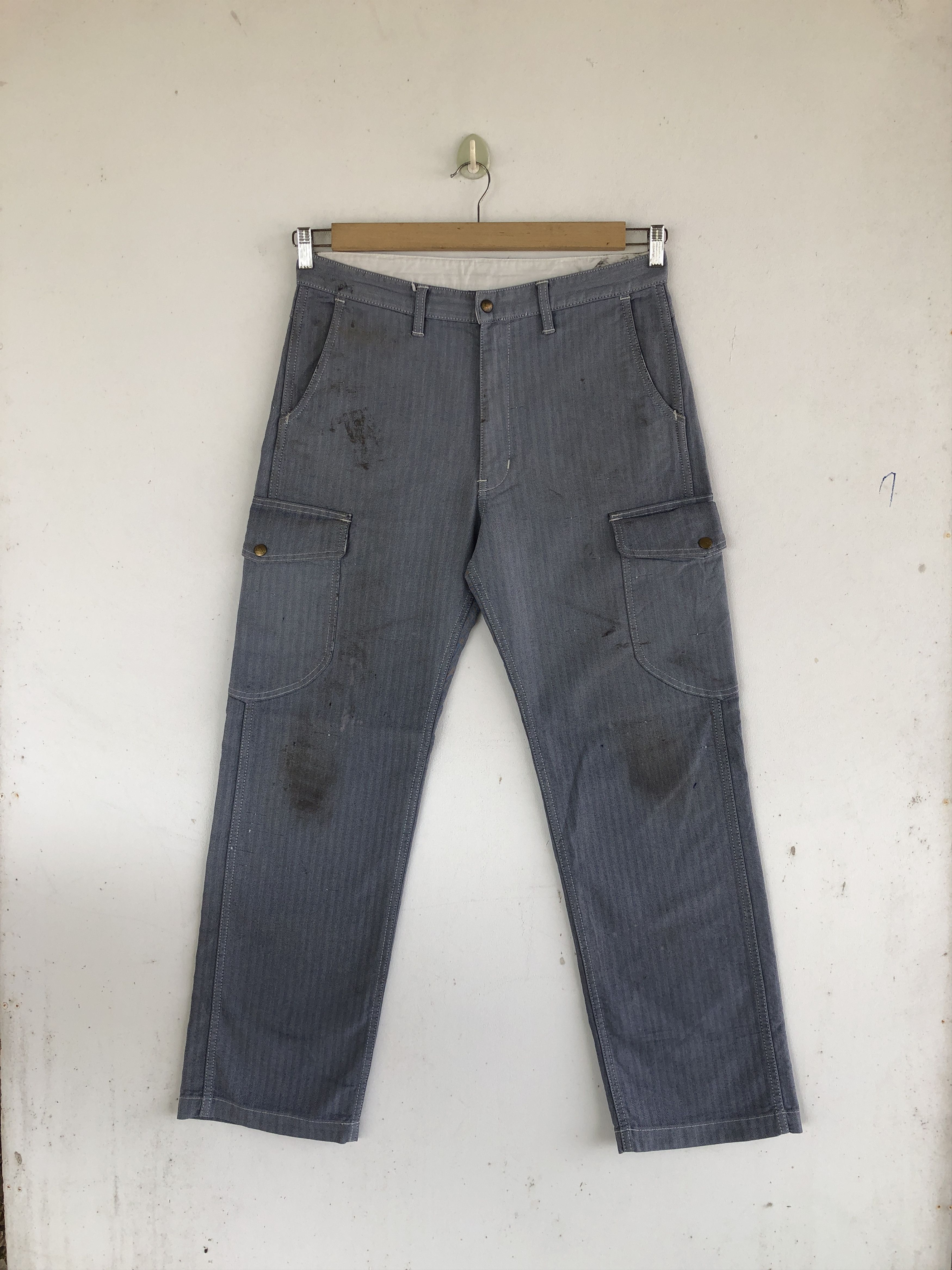 Japanese Brand × Vintage Vintage Japanese Cargo Pants Multi Pocket Bondage Trousers Size US 34 / EU 50 - 1 Thumbnail